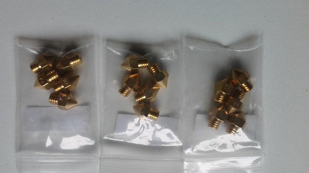 15 stuks 3D Printer Nozzles voor PTFE-buis 2mm, Ophalen of Verzenden, Nieuw, Printeraccessoires