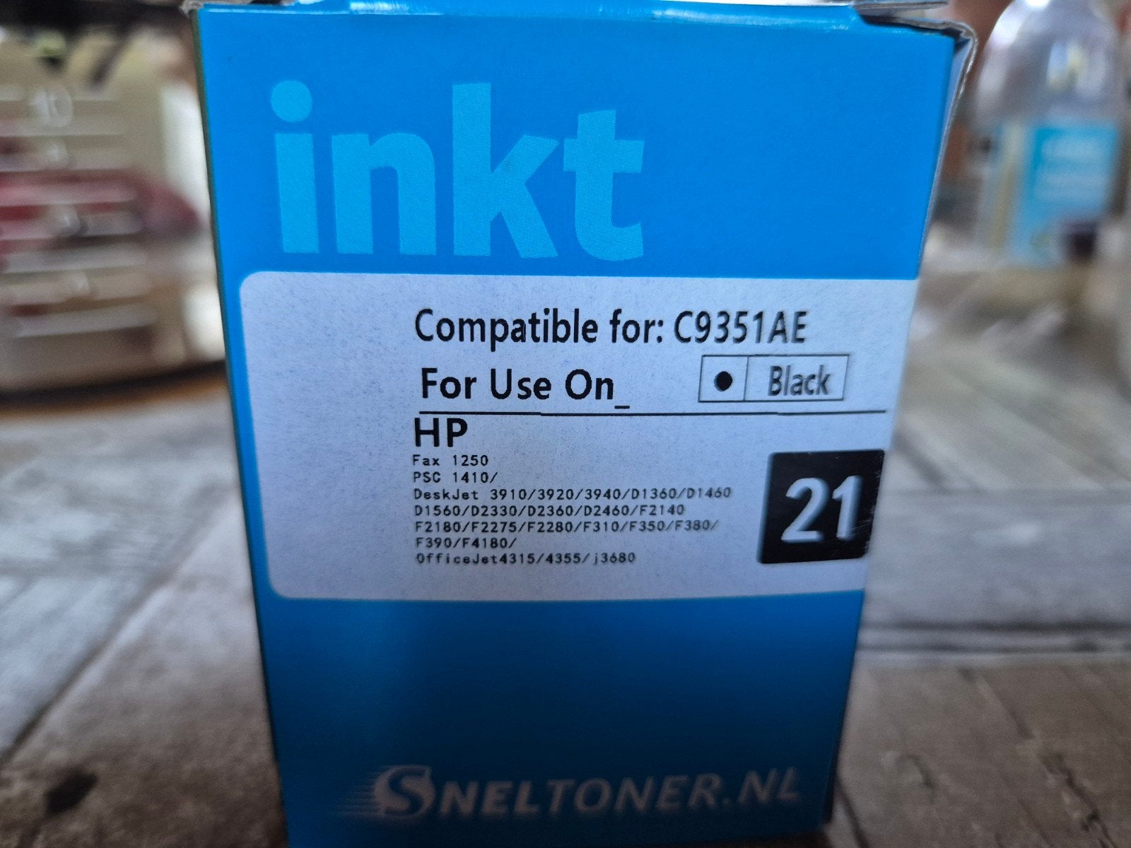 Inkt cartridge zwart compatibel met HP C9351AE, Ophalen of Verzenden