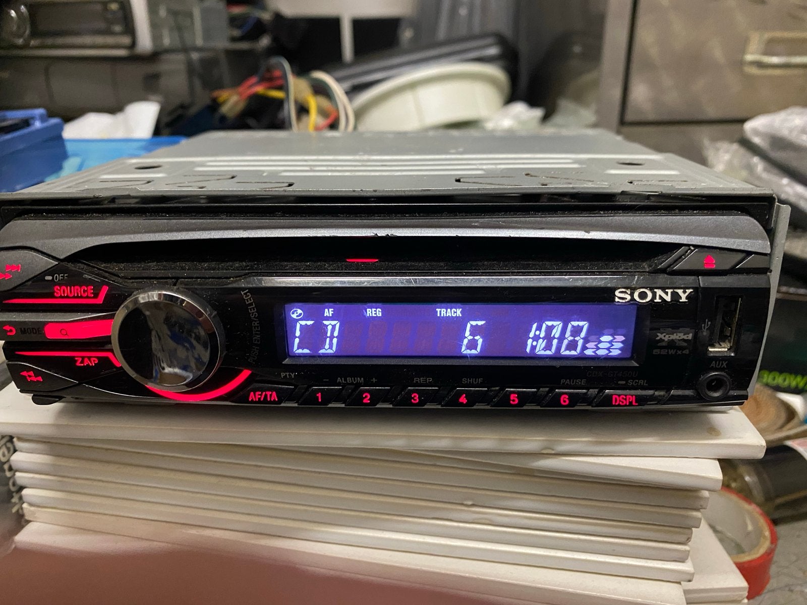 Sony CDX-GT450U Autoradio met CD, USB en AUX, Ophalen of Verzenden, Gebruikt