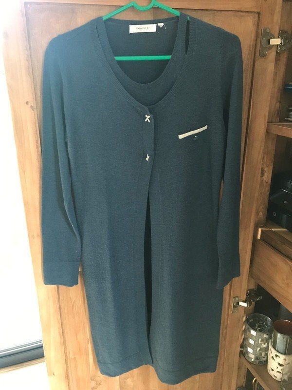 Jurk Pauline B maat 40, Maat 38/40 (M), Blauw, Ophalen of Verzenden, Zo goed als nieuw