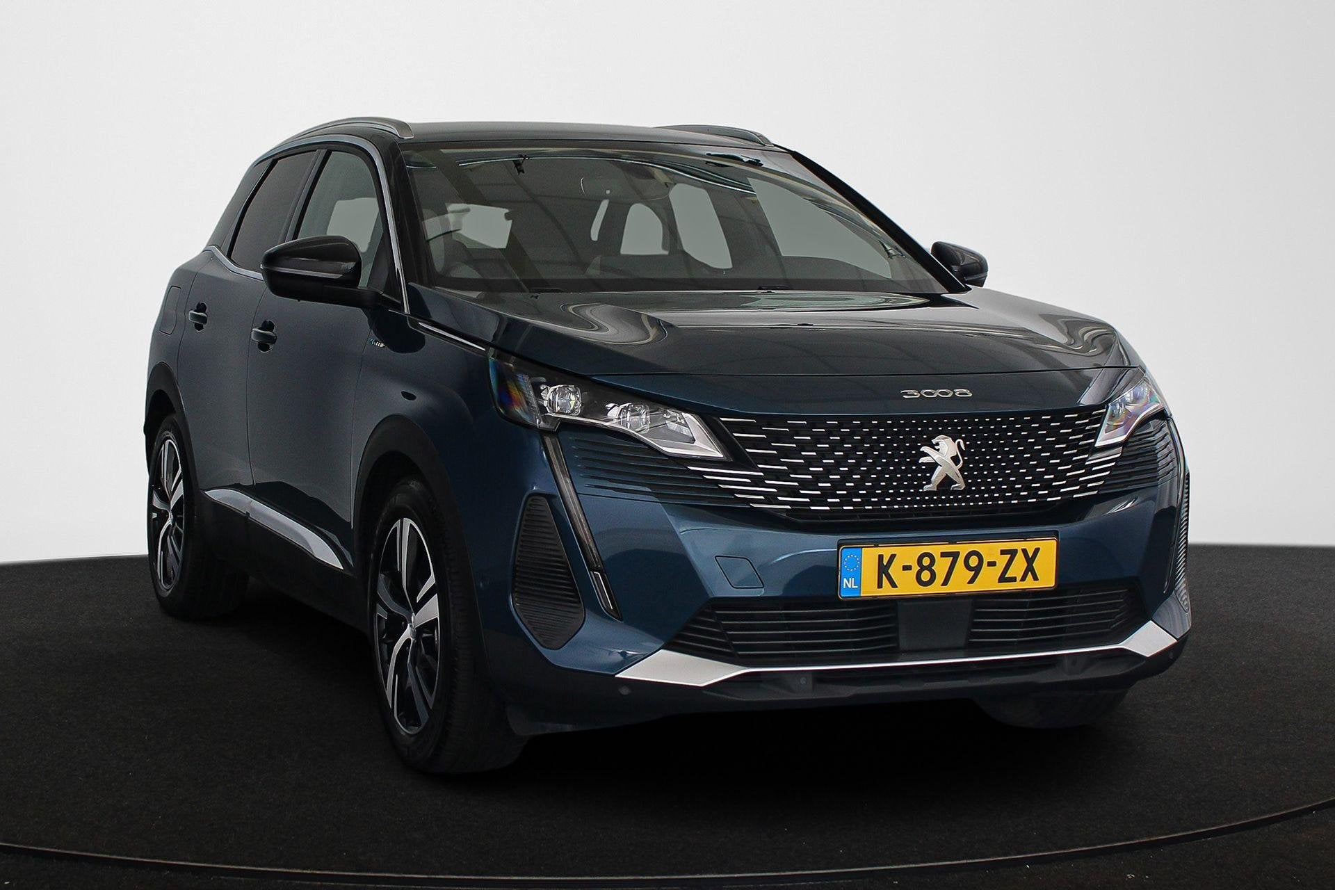 Peugeot 3008 1.6 HYbrid 225 GT 1e Eigenaar Trekhaak Stoelver, Automatische klimaatregeling, Euro 6, Blauw, Bedrijf