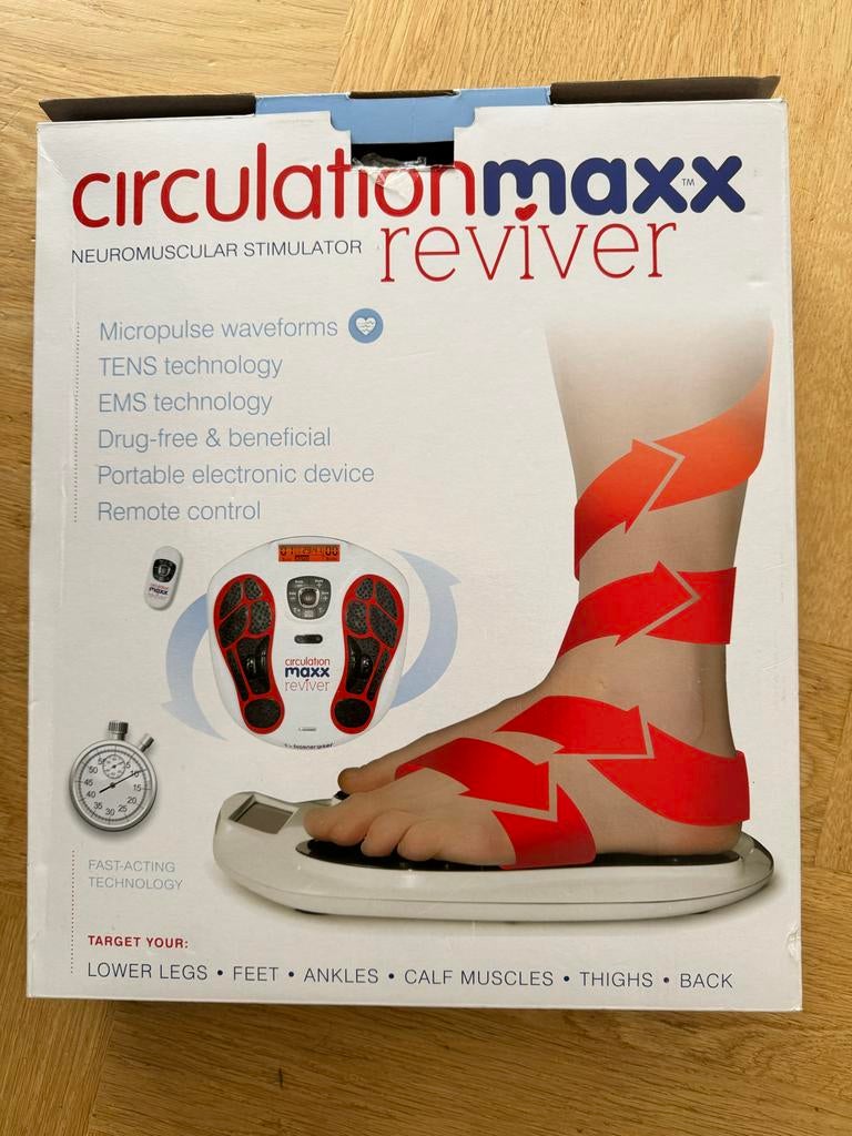 Circulation Maxx Reviver Neuromusculaire Stimulator, Ophalen of Verzenden, Zo goed als nieuw, Overige typen