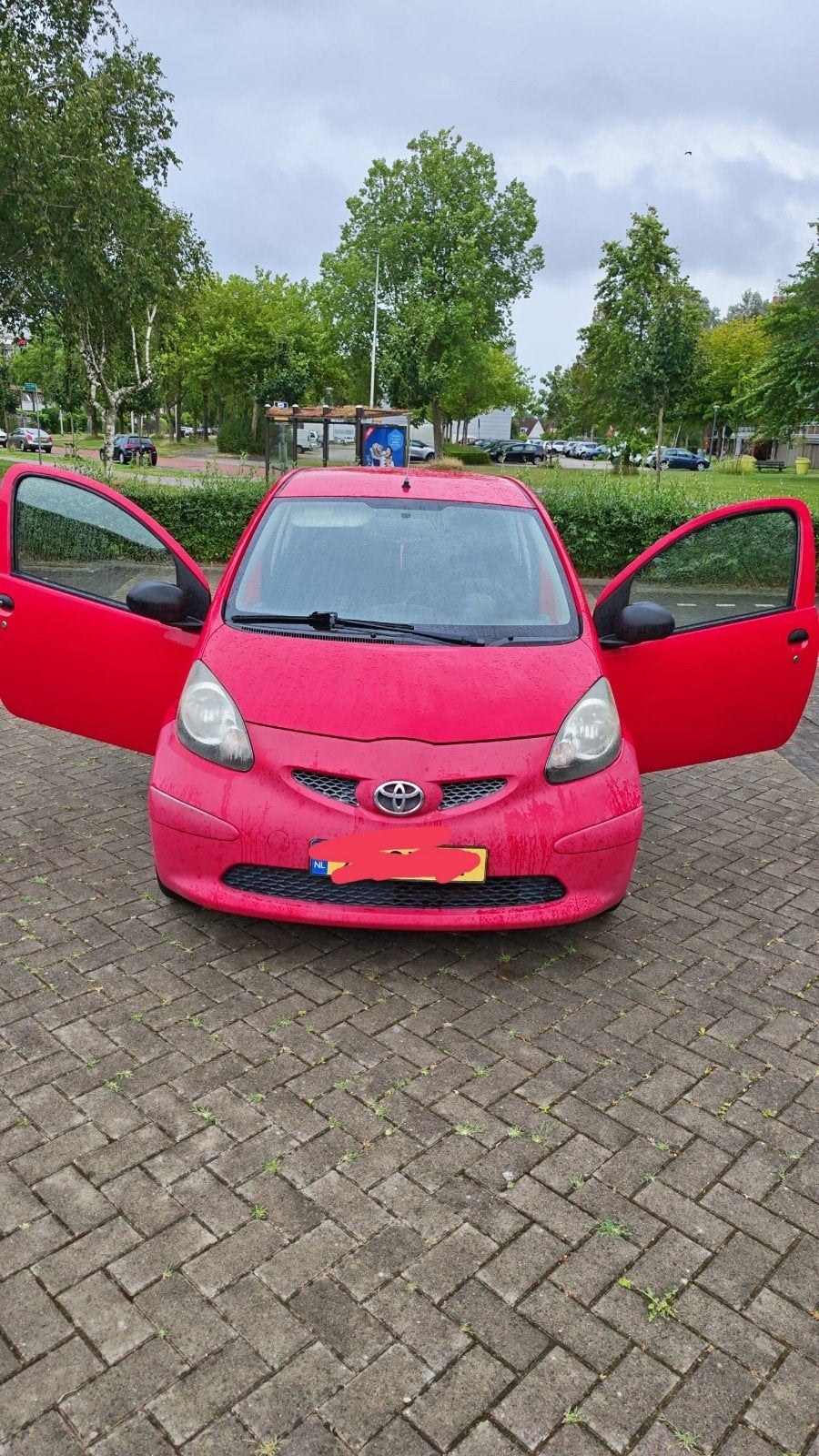Toyota Aygo 1.0 12V Vvt-i 3DRS MMT 2006 Rood, Voorwielaandrijving, Stof, Zwart, 765 kg