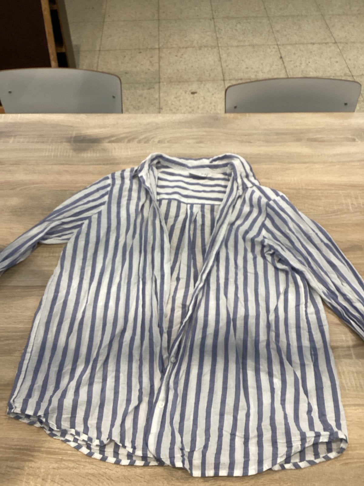 Janina gestreepte bloes maat 46, Kleding | Dames, Ophalen, Gedragen, Maat 46/48 (XL) of groter, Blauw