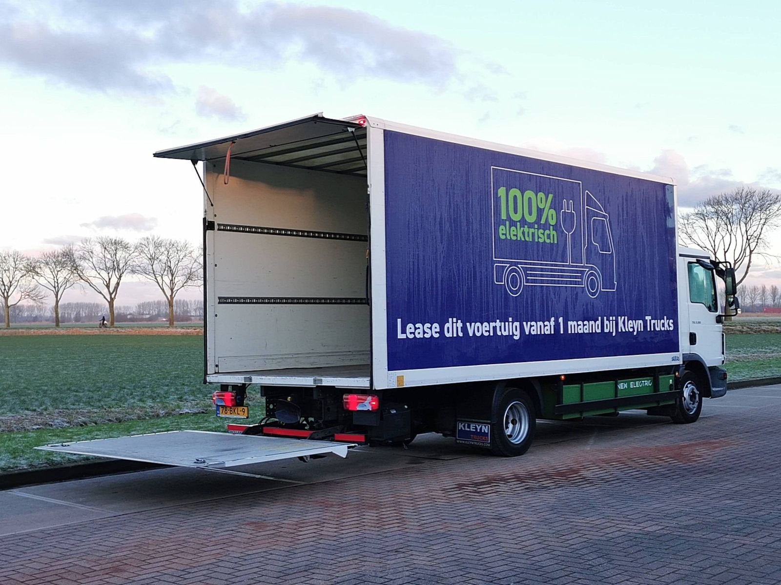 M.A.N. E FULL ELECTRIC 172kwh 150km range, Auto's, Euro 6, MAN, Handgeschakeld, 2 stoelen