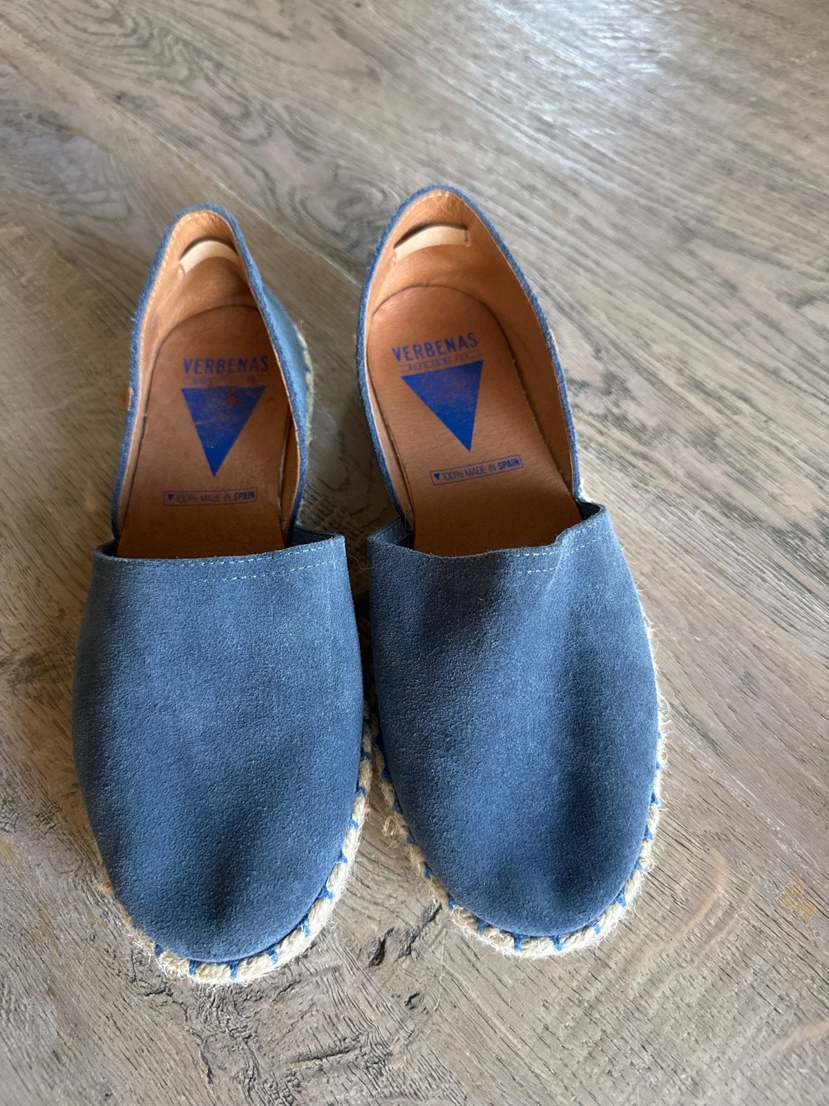 Verbenas Espadrilles - Blauw suède - Maat 38, Kleding | Dames, Ophalen of Verzenden, Zo goed als nieuw, Blauw, Espadrilles of Moccasins