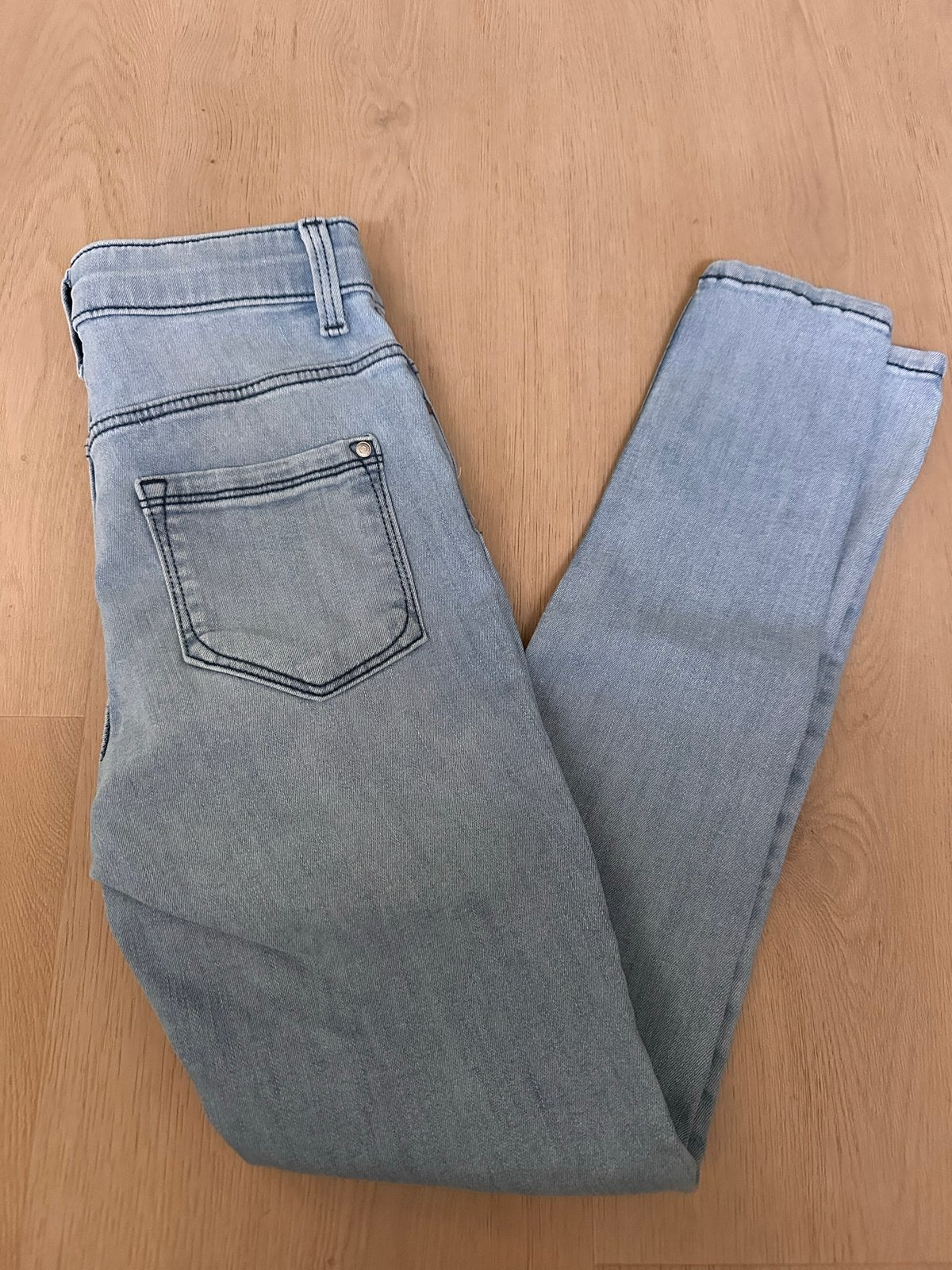 HEMA | Skinny Fit Jeans lichtblauw | Maat:146, Ophalen of Verzenden, Gebruikt, Meisje, Broek