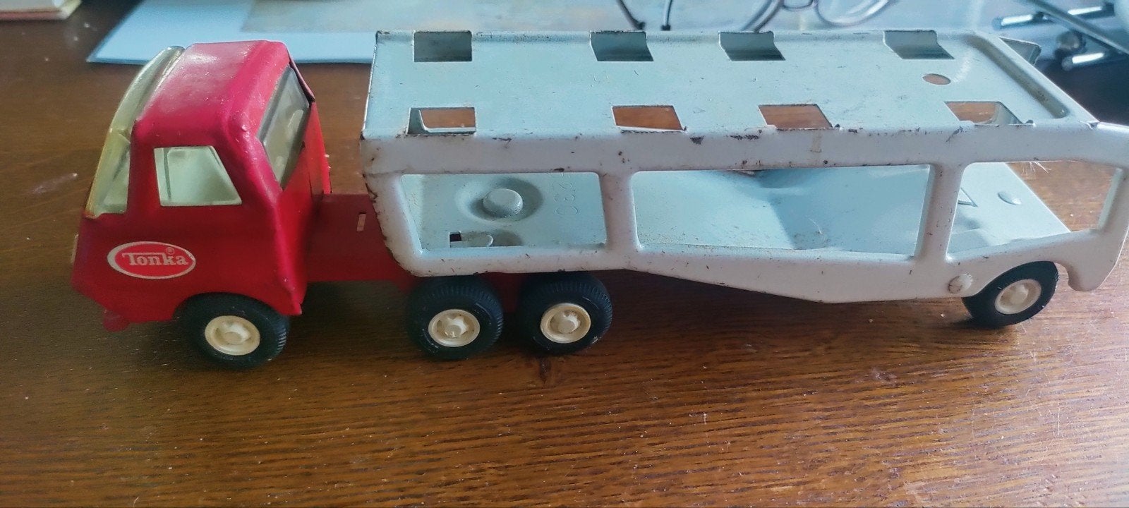 Vintage Tonka autotransporter, Ophalen of Verzenden, Gebruikt