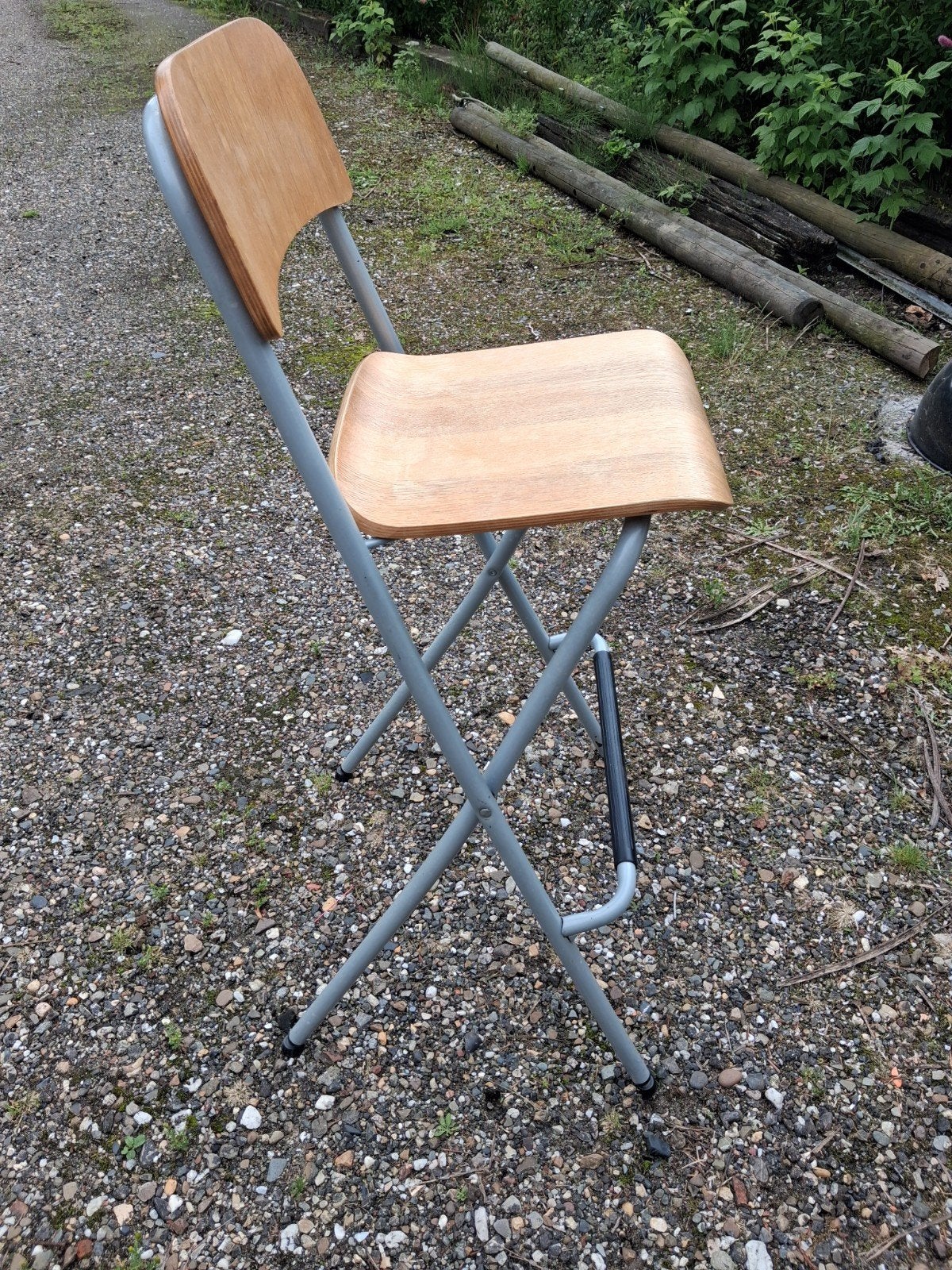 Inklapbare zitkruk met zithoogte 73 cm, Ophalen of Verzenden, Gebruikt, Hout