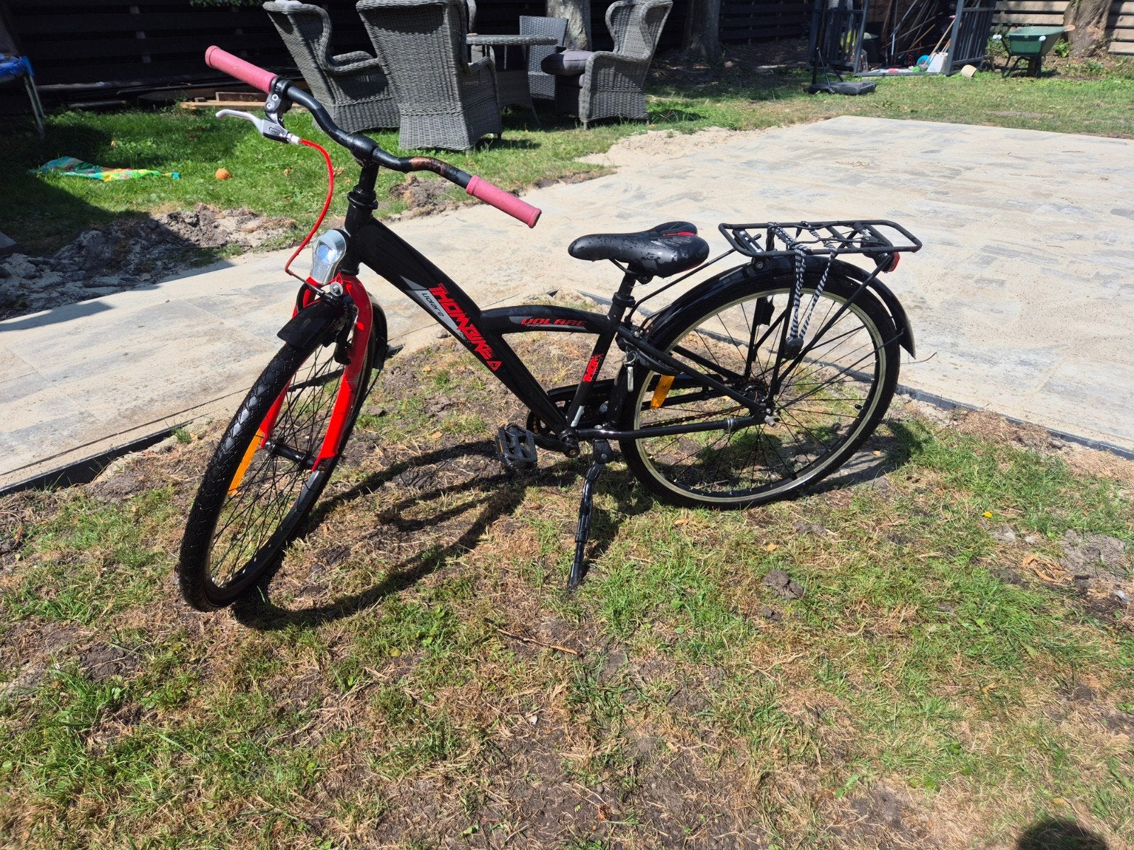 Kinderfiets 24 inch met gebruikerssporen, Fietsen en Brommers, Terugtraprem, Gebruikt, Minder dan 49 cm, Ophalen