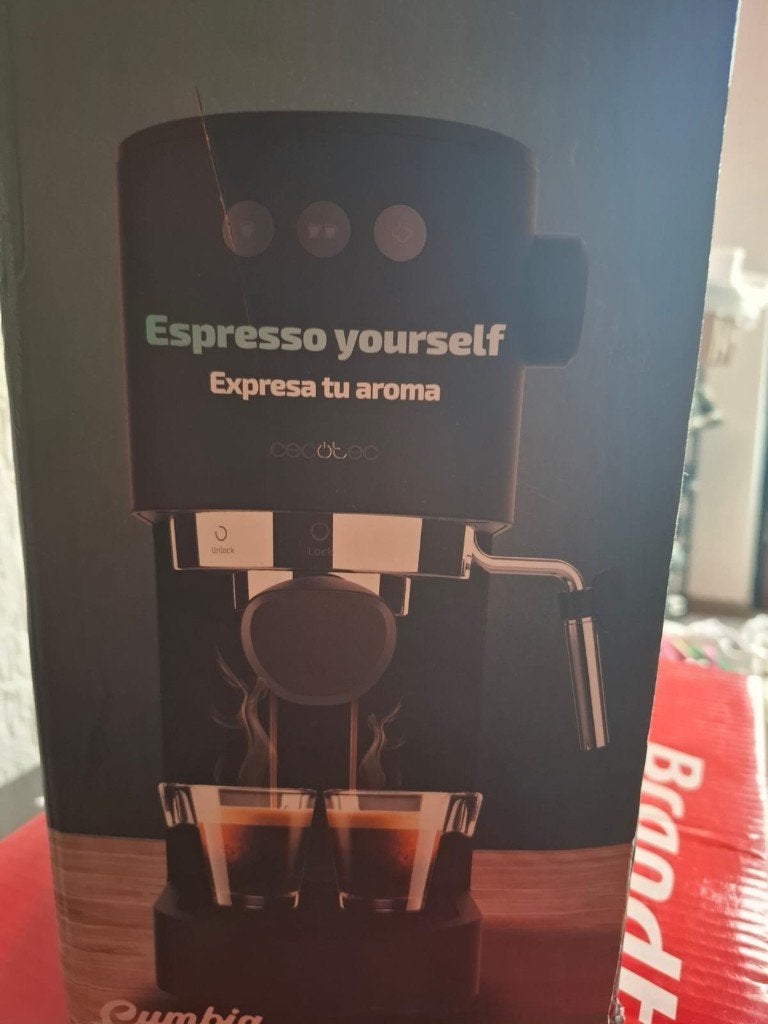 Nieuwe Cecotec Cafelizzia Fast Espressomachine, Ophalen of Verzenden, Nieuw, Espresso apparaat, Afneembaar waterreservoir