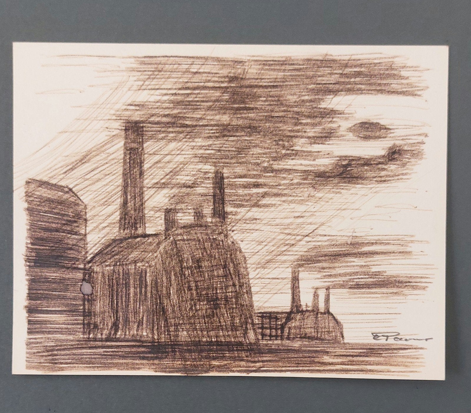 Originele inkttekening Cees Paauw 1923 - 2001 Industrie, Antiek en Kunst, Ophalen