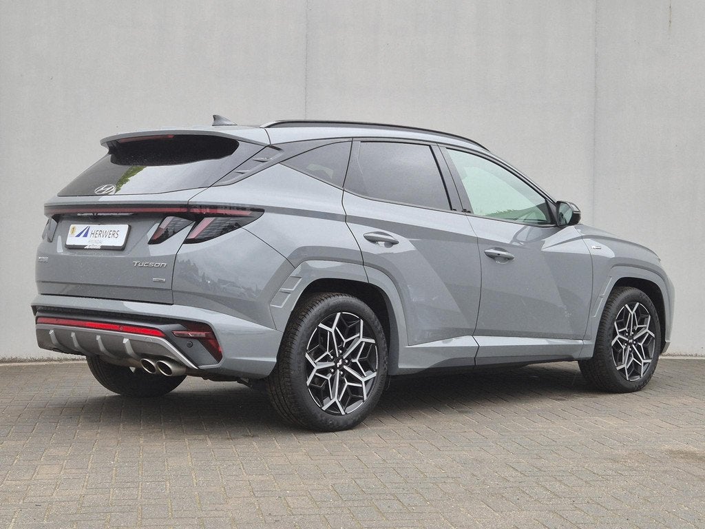 Hyundai Tucson 1.6 T-GDI Mild Hybrid 4WD N Line Sky Automaat, Auto's, Hyundai, Automaat, Lichtsensor, Gebruikt, Euro 6