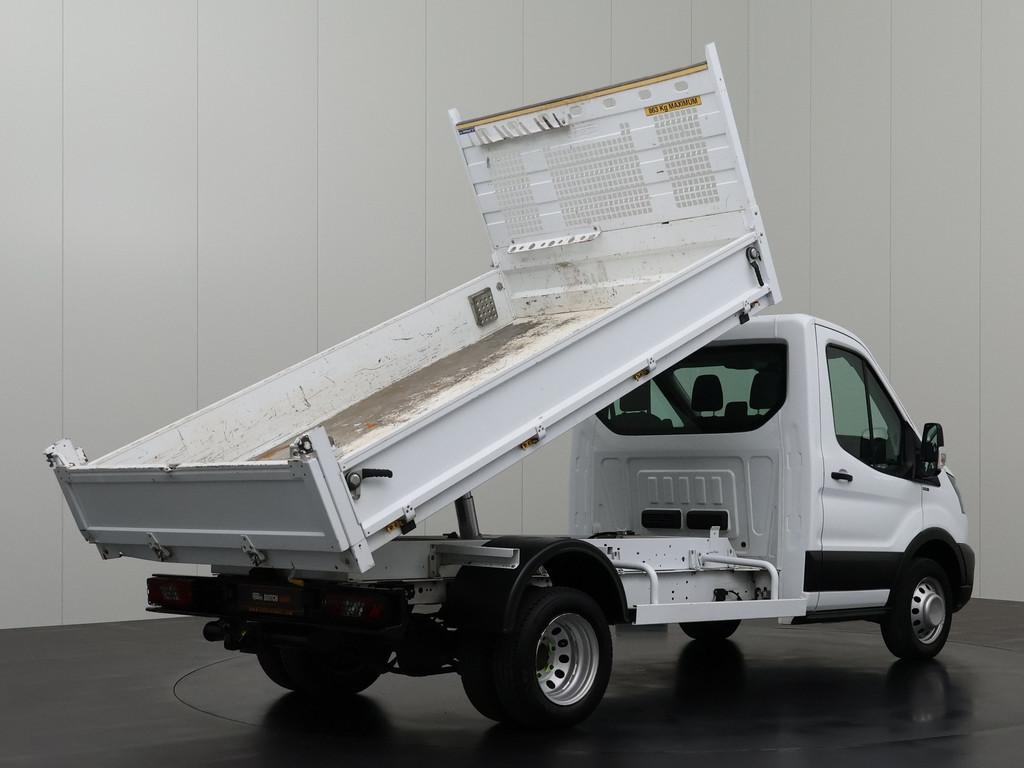 Ford Transit 2.0TDCi 170PK Kipper | 3500Kg Trekhaak | Airco, Gebruikt, 2525 kg, Wit, Multifunctioneel stuurwiel