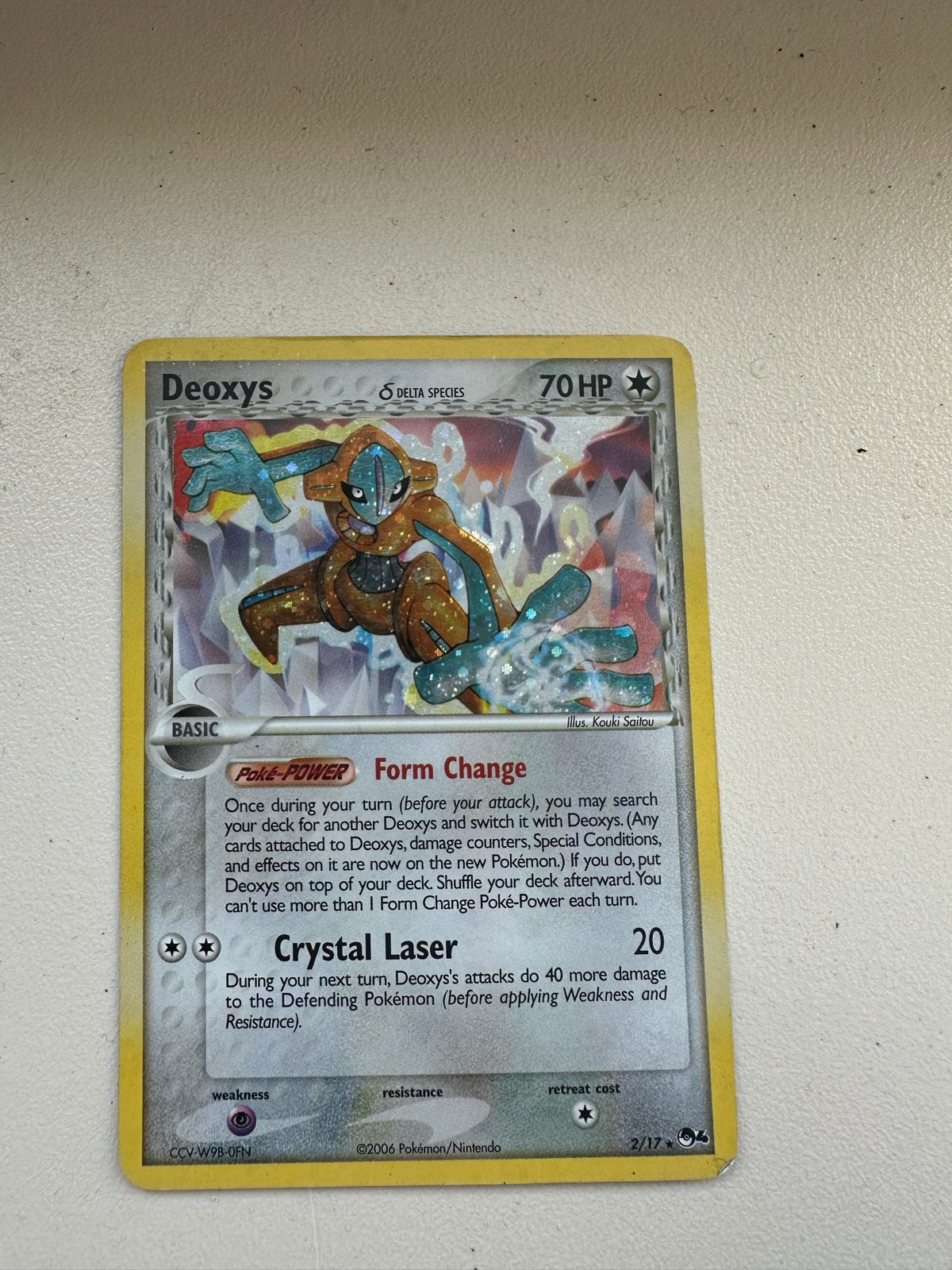 Deoxys 2 Delta Species, Ophalen, Gebruikt, Losse kaart, Foil