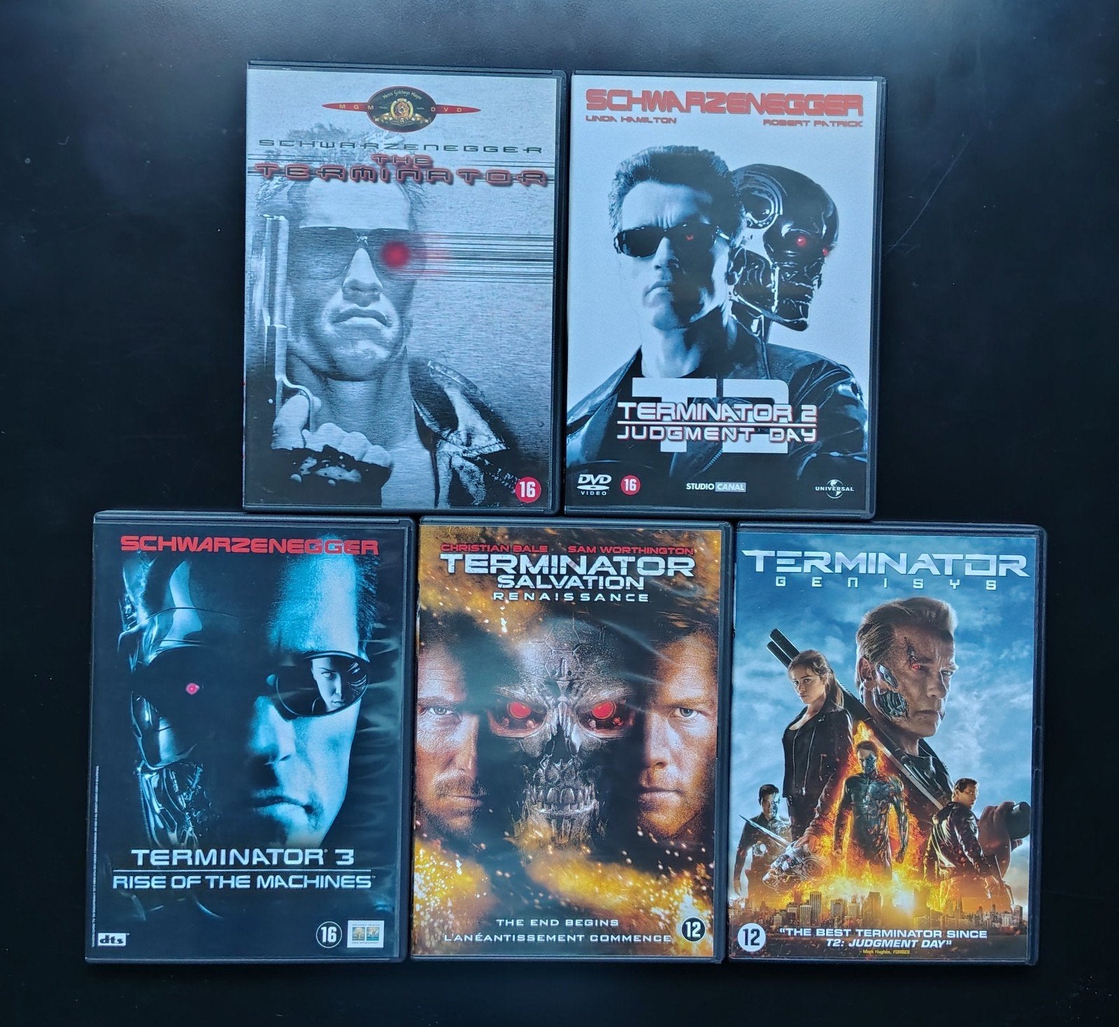Terminator 1 t/m 5 / Arnold Schwarzenegger, Cd's en Dvd's, Verzenden, Engels, Overige genres, Nederlands