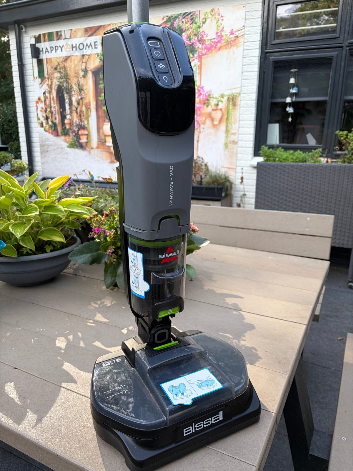 Bissell Spinwave en Vac 3893N - Dweil en Stofzuiger in één, Overige merken, Gebruikt, Draadloos, Minder dan 1200 watt