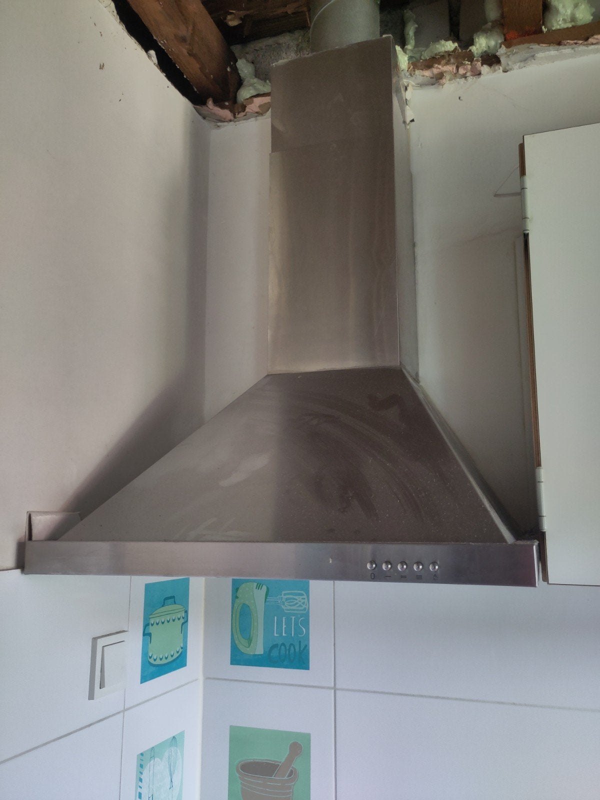 Afzuigkap schouwmodel motor 60*50 cm, Onderbouw afzuigkap, Ophalen of Verzenden, Zo goed als nieuw, 400 tot 600 m³ per uur
