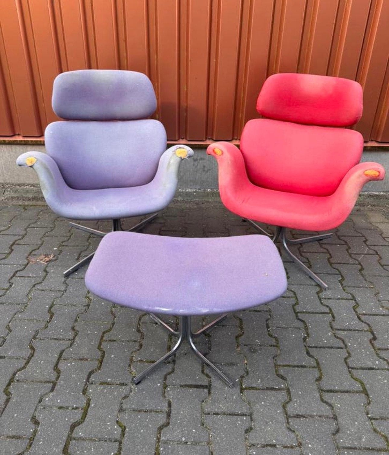 Artifort Big Tulip set, kleur en stof nog te bepalen, Ophalen, Luxe design, 75 tot 100 cm, Zo goed als nieuw
