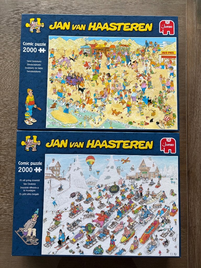 Puzzle's Jan van Haasteren 1500 stukjes.   (V), Ophalen of Verzenden, 500 t/m 1500 stukjes, Zo goed als nieuw, Legpuzzel