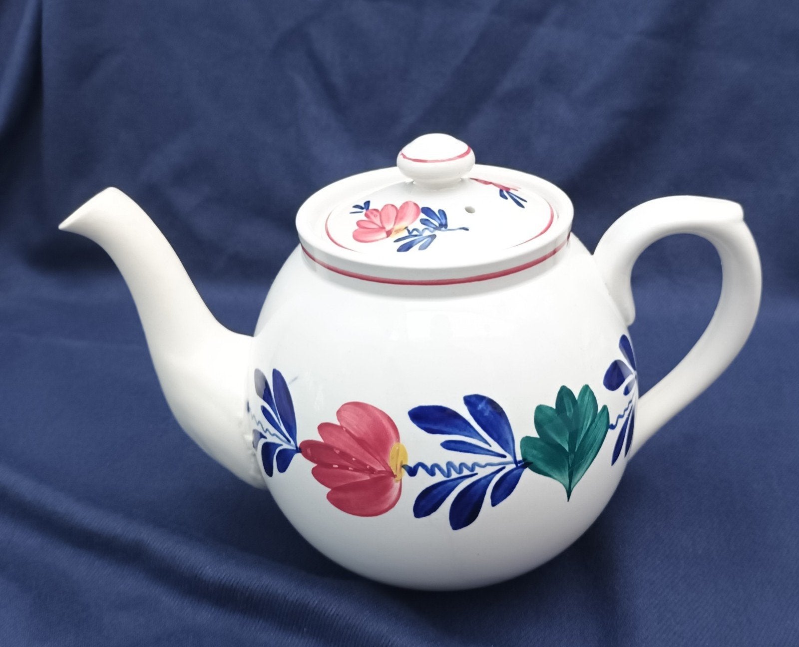 boerenbont theepot maat 2-rings.                   scm-483, Antiek en Kunst, Ophalen of Verzenden
