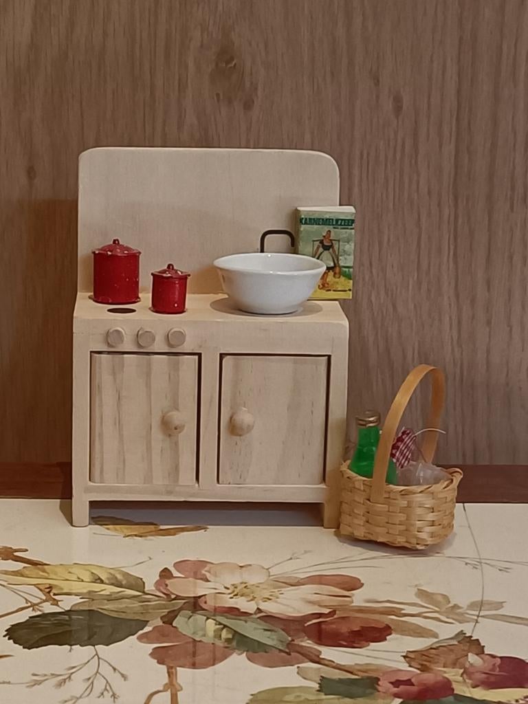 Keuken spulletjes poppenhuis, Ophalen of Verzenden, Gebruikt, Poppenhuis