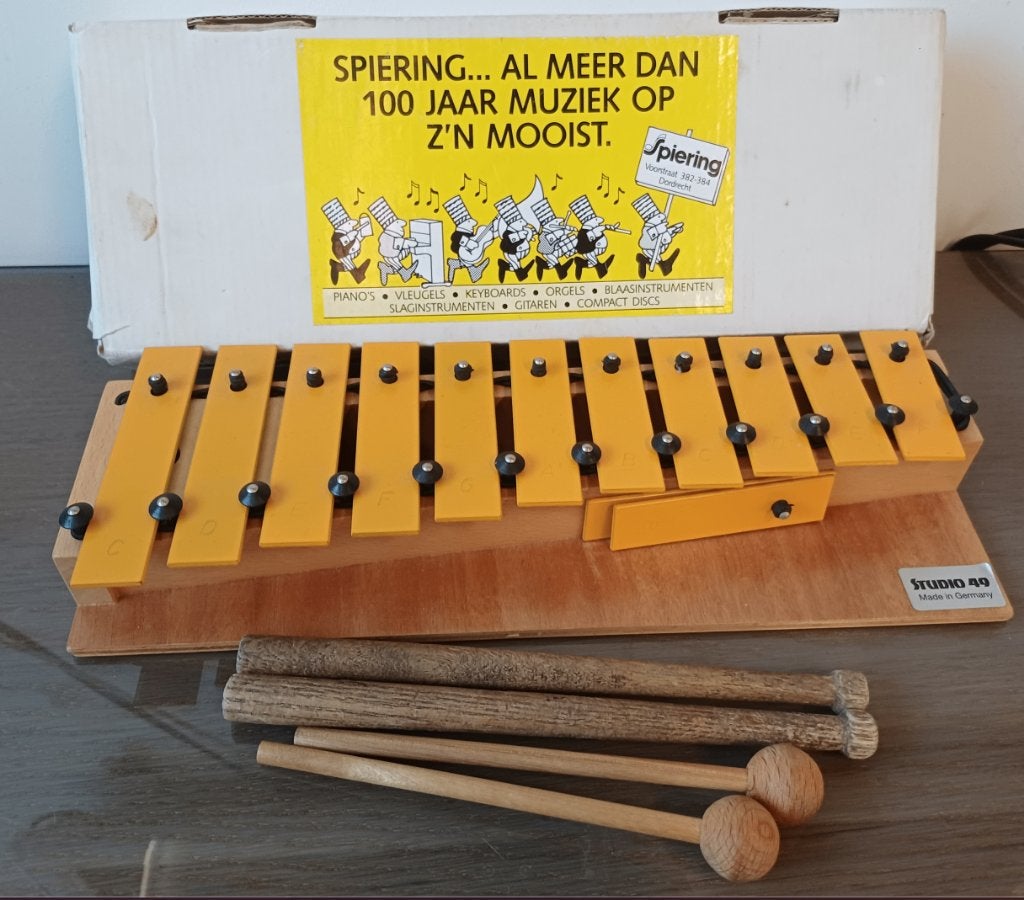 xylofoon, Verzenden, Gebruikt, Melodische percussie