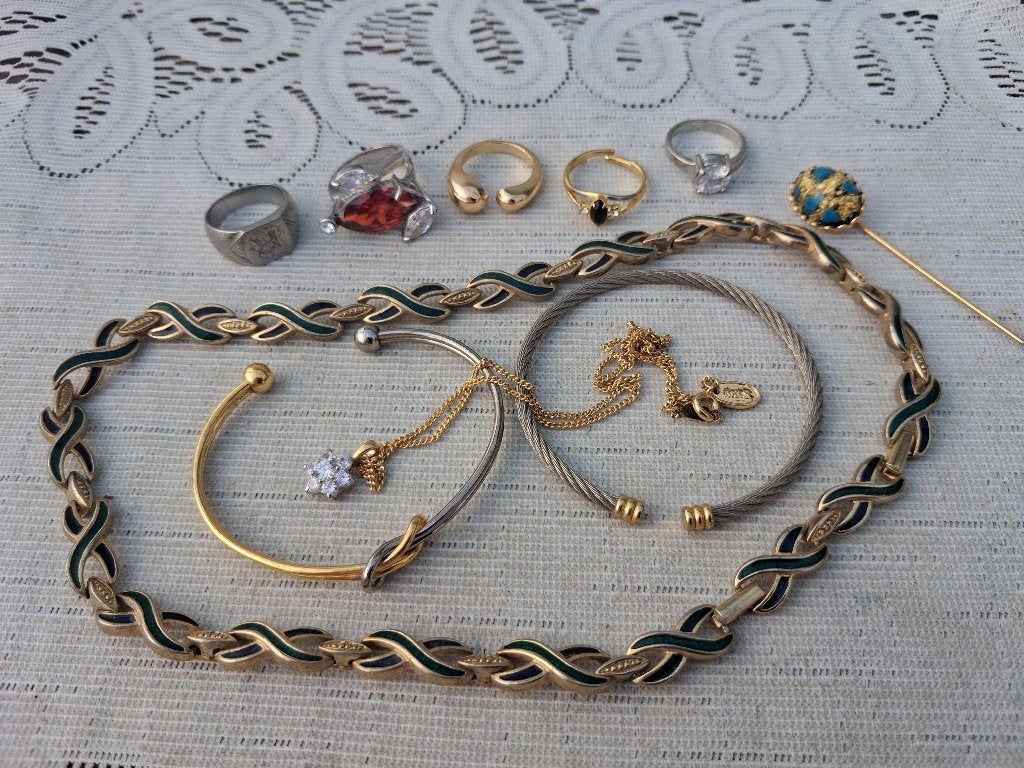 Lot vintage sieraden, Verzenden, Overige materialen