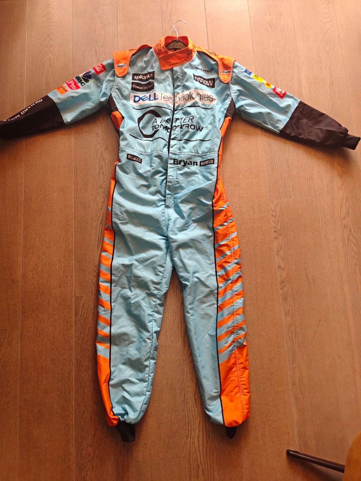 McLaren F1 Racepak replica. (FIA-gecertificeerd), Ophalen of Verzenden, Zo goed als nieuw