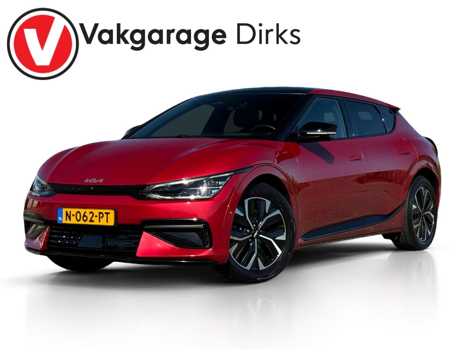 Kia EV6 GT-Line 77.4 kWh ✅ Stoelkoeling ✅ 360 ✅ Matrix, Auto's, Gebruikt, Zwart, Origineel Nederlands, EV6