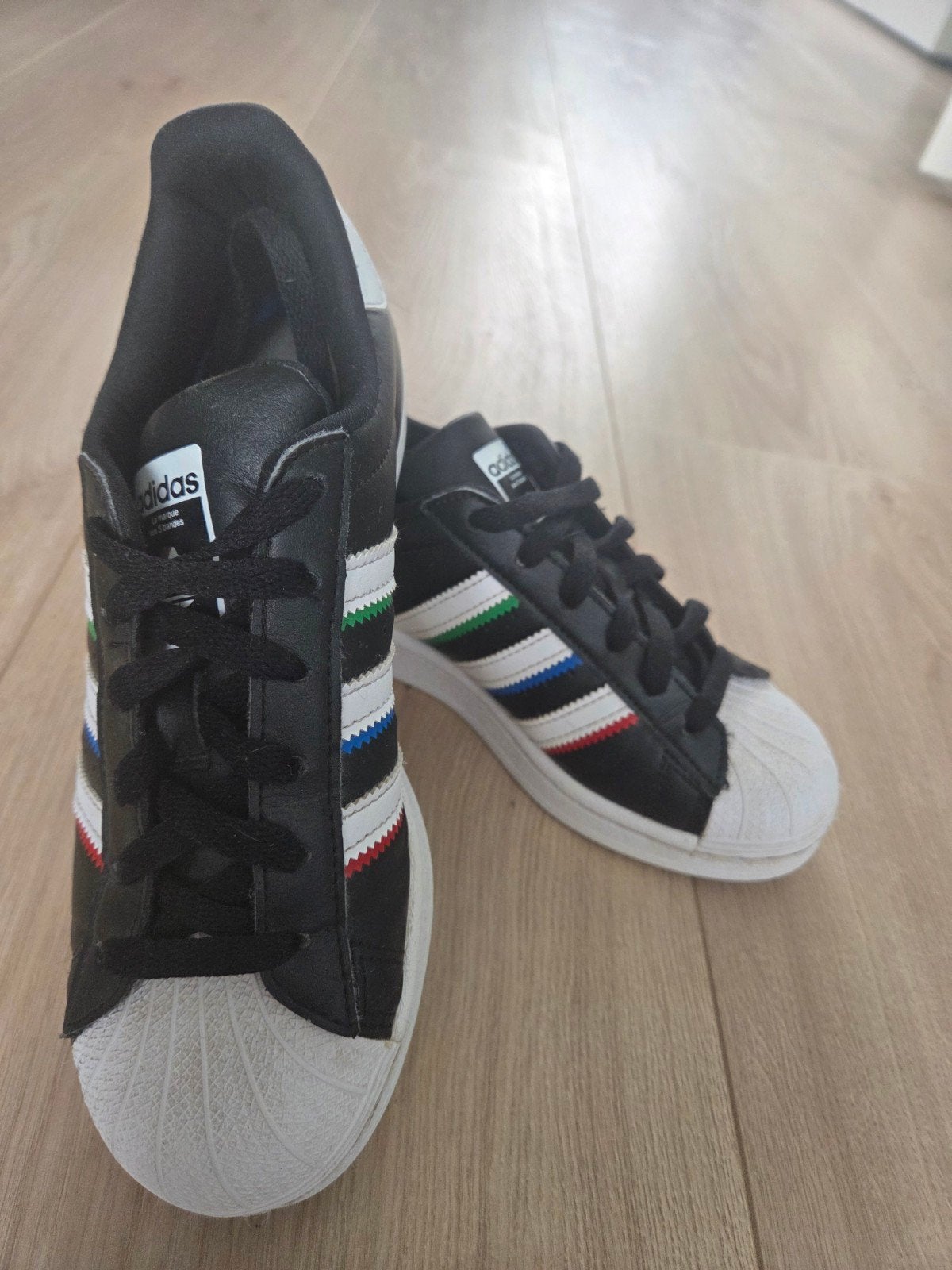 Adidas superstar sneakers 38 2/3, Adidas, Zwart, Ophalen of Verzenden, Sneakers of Gympen