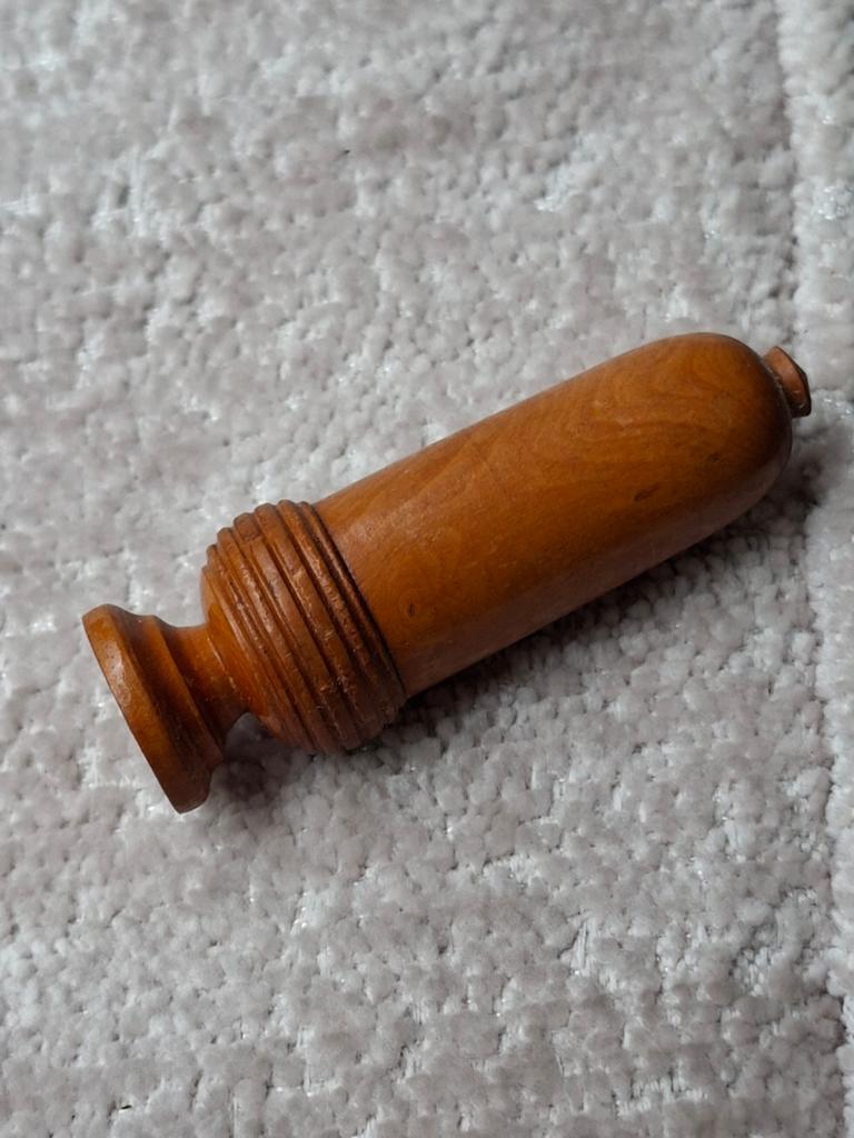 Vintage Houten kokertje, Ophalen of Verzenden
