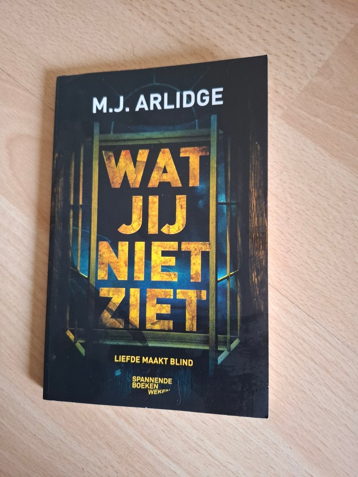 M.J.Arlidge Wat jij niet ziet, Ophalen of Verzenden, Zo goed als nieuw