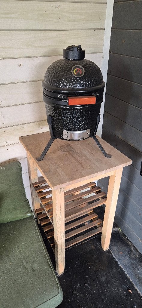 10 inch Kamado inc stand en zak Houtskool, Tuin en Terras, Ophalen, Gebruikt, Onbekend