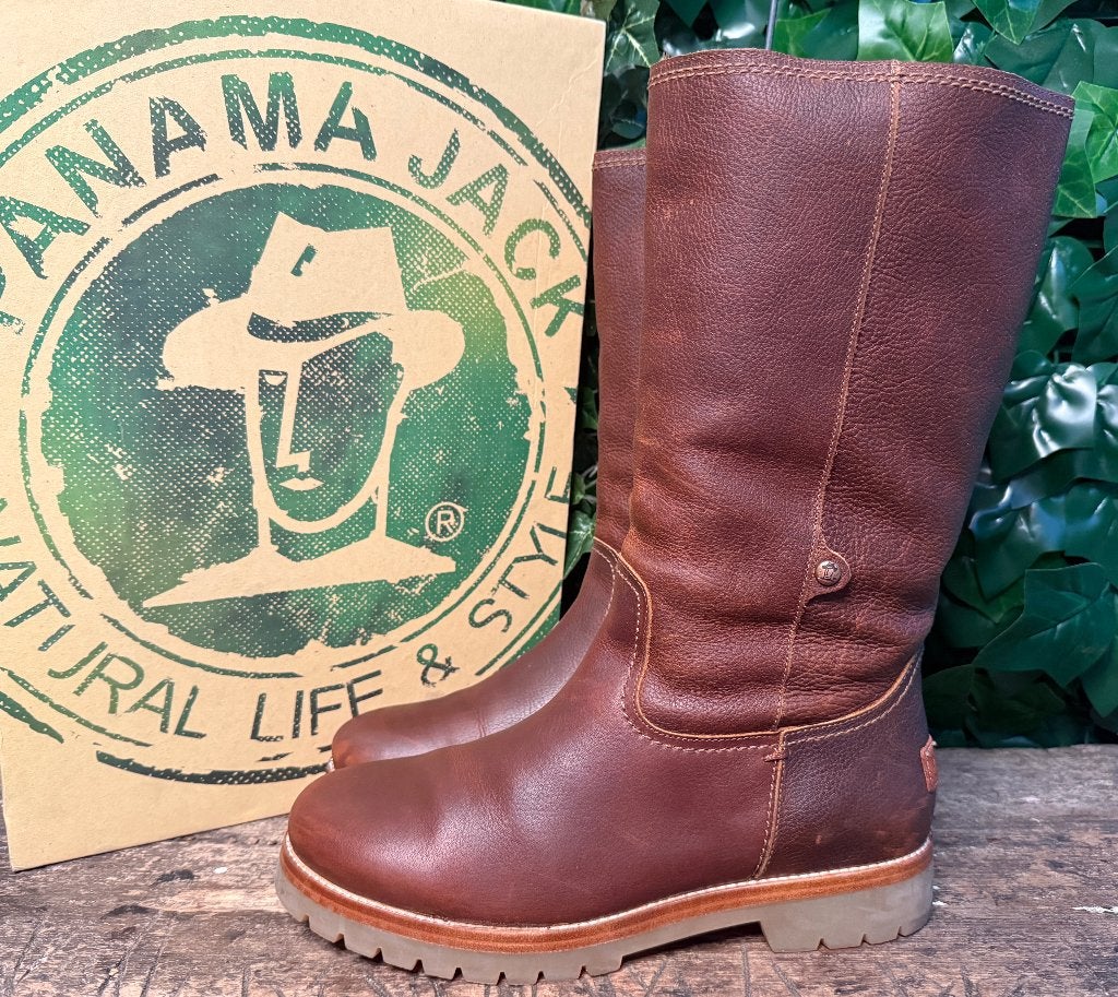 gewoon Nieuwe gevoerde laarzen van Panama Jack maat 41, Hoge laarzen, Bruin, Nieuw, Ophalen of Verzenden