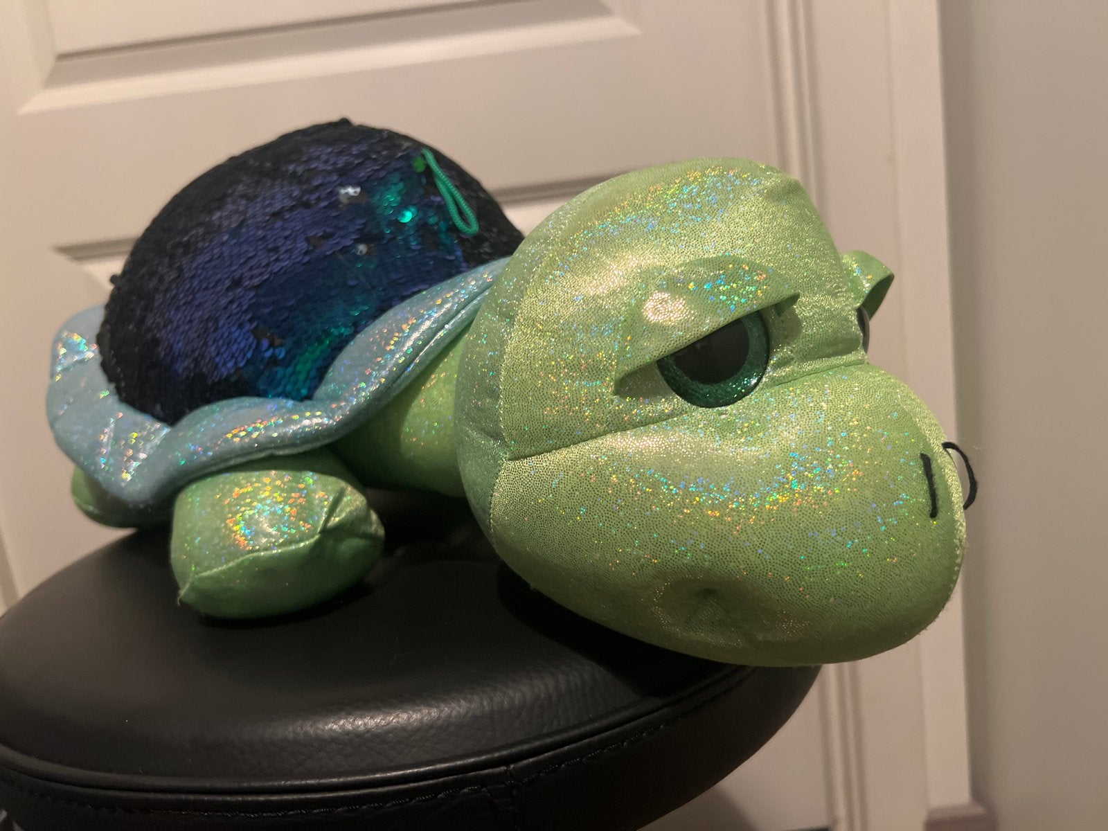 Glitter Schildpad Knuffel met Omkeerbare Pailletten, Ophalen, Groen, Overige merken, Overige karakters