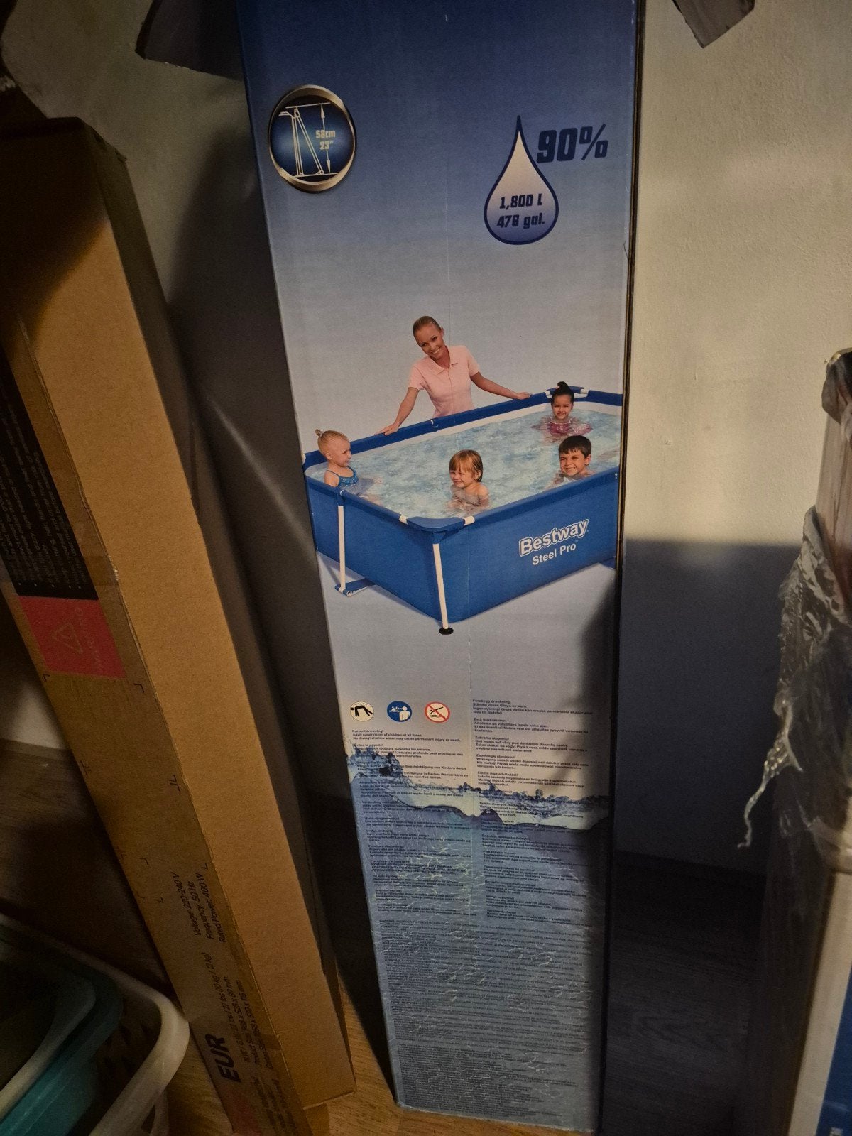 Zwembad te koop, Tuin en Terras, Zwembaden, Ophalen, Rechthoekig, Opzetzwembad, Minder dan 80 cm