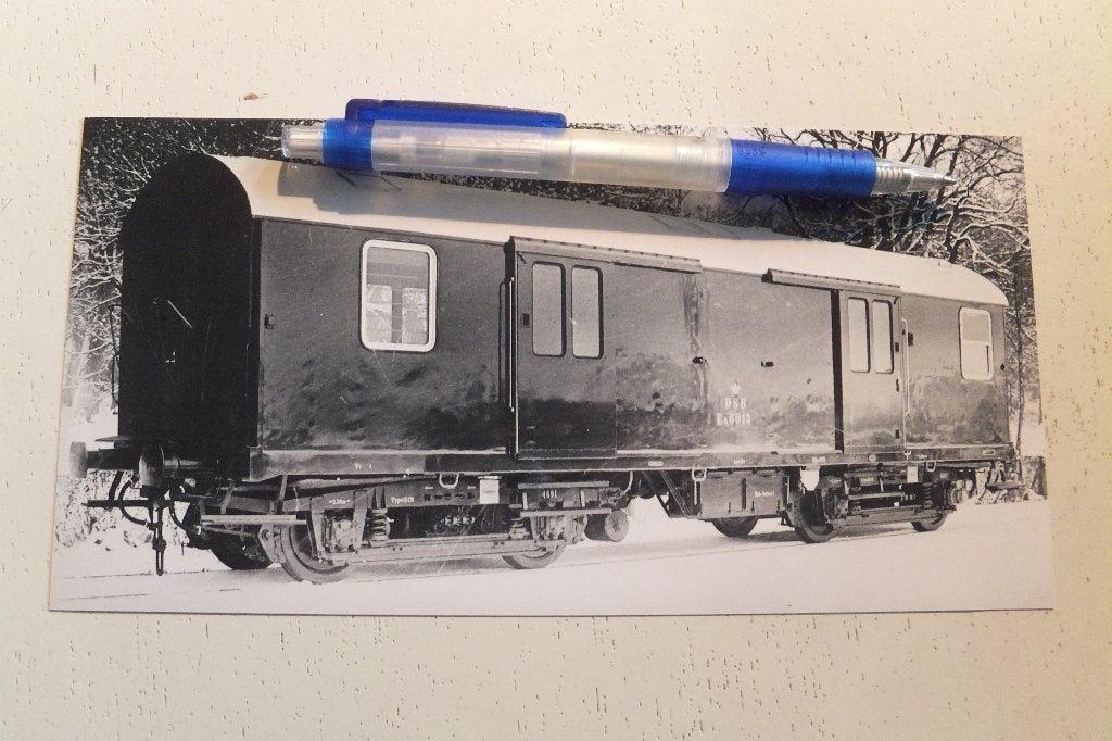 Foto DSB Denemarken wagon post-rijtuig Ea 6013 ca 1972, Ophalen of Verzenden, 1960 tot 1980, Ongelopen, Overig Europa