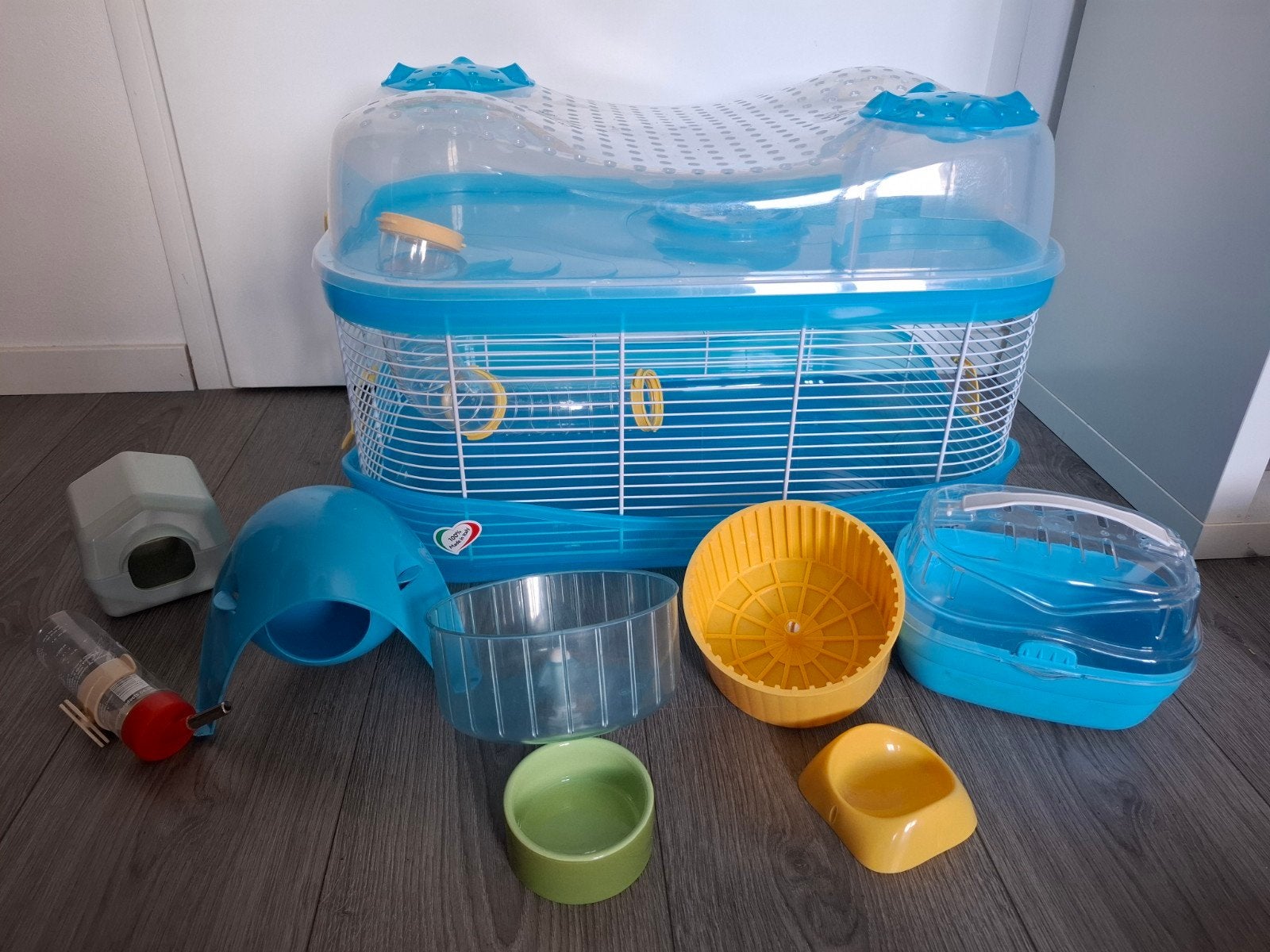 Nieuwe knaagdierkooi met extra's, Ophalen, Loopwiel of Rad