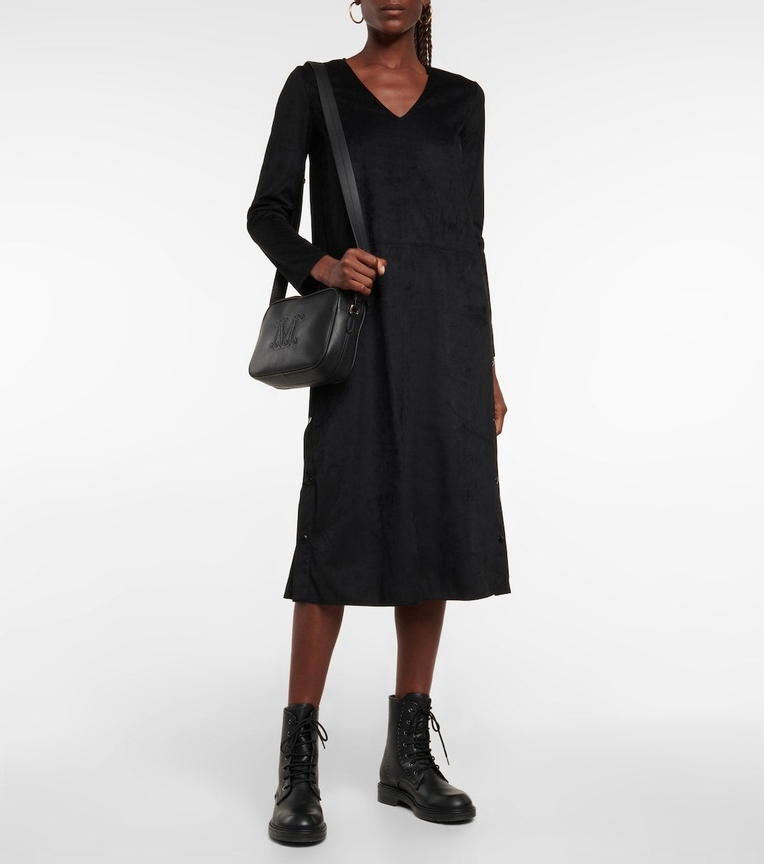 Max Mara Meandro Jurk Zwart Maat M, Maat 38/40 (M), Zwart, Nieuw, Ophalen of Verzenden