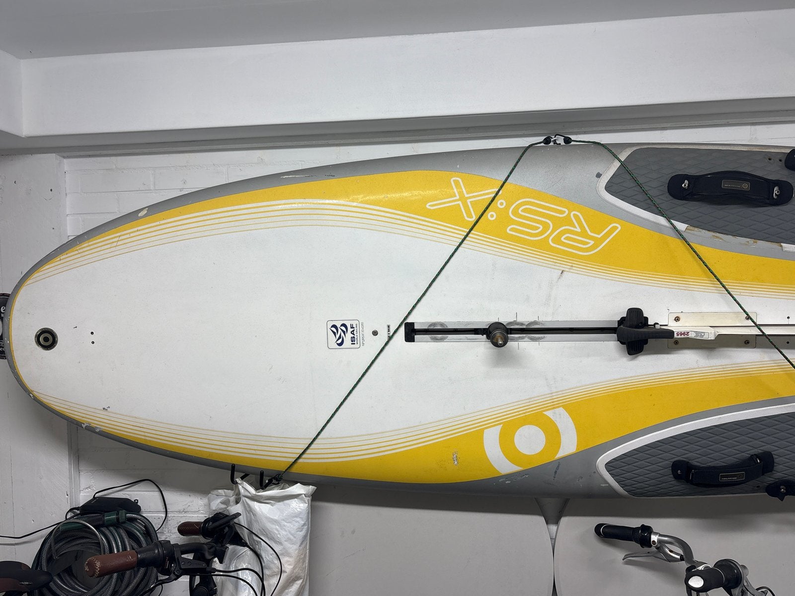 Complete Windsurfset: NeilPryde RS:X & Fly Slalom Zeilen, Ophalen, Gebruikt, Minder dan 250 cm, 8 m² of meer