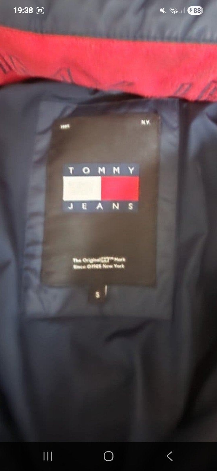 Tommy Hilfiger winterjas maat S, Kleding | Heren, Jassen | Zomer, Blauw, Tommy Hilfiger, Ophalen of Verzenden, Zo goed als nieuw