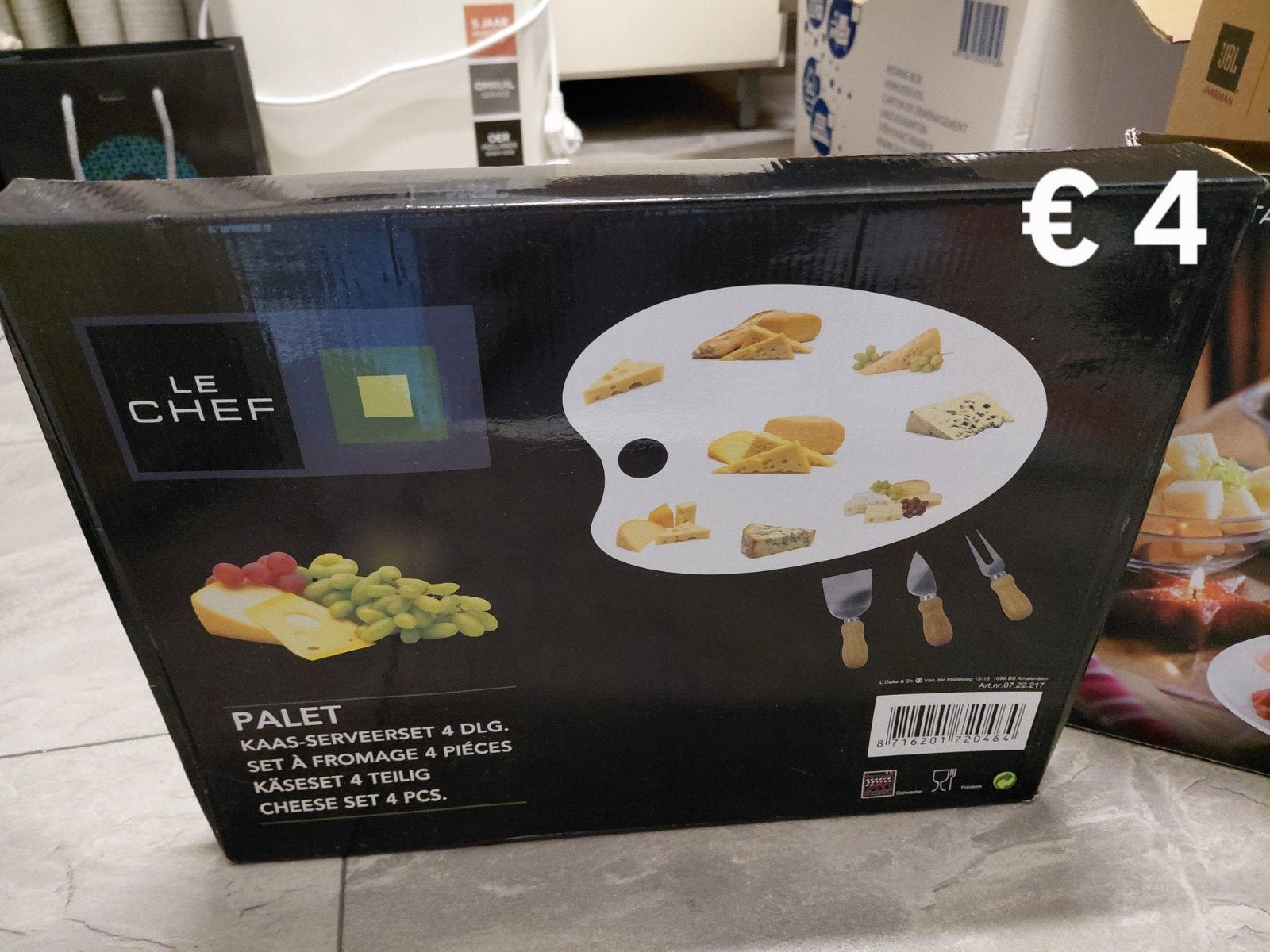 Palet kaasserveerset 4 dlg, Ophalen, Nieuw