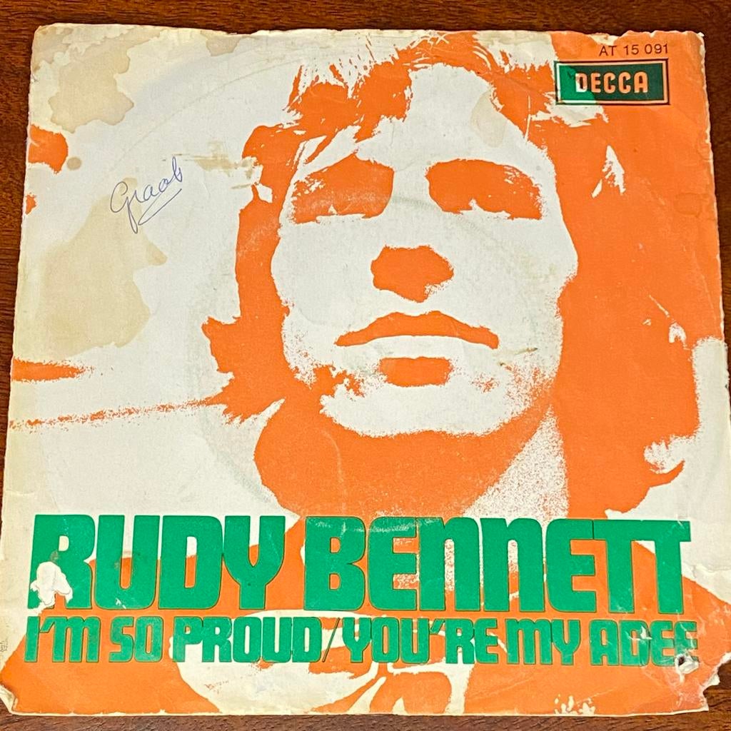 Rudy Bennett - I'm So Proud / You're My Adee (Single), Cd's en Dvd's, Vinyl Singles, Gebruikt, Fotohoes, Single, 1960 - 1969, Pop