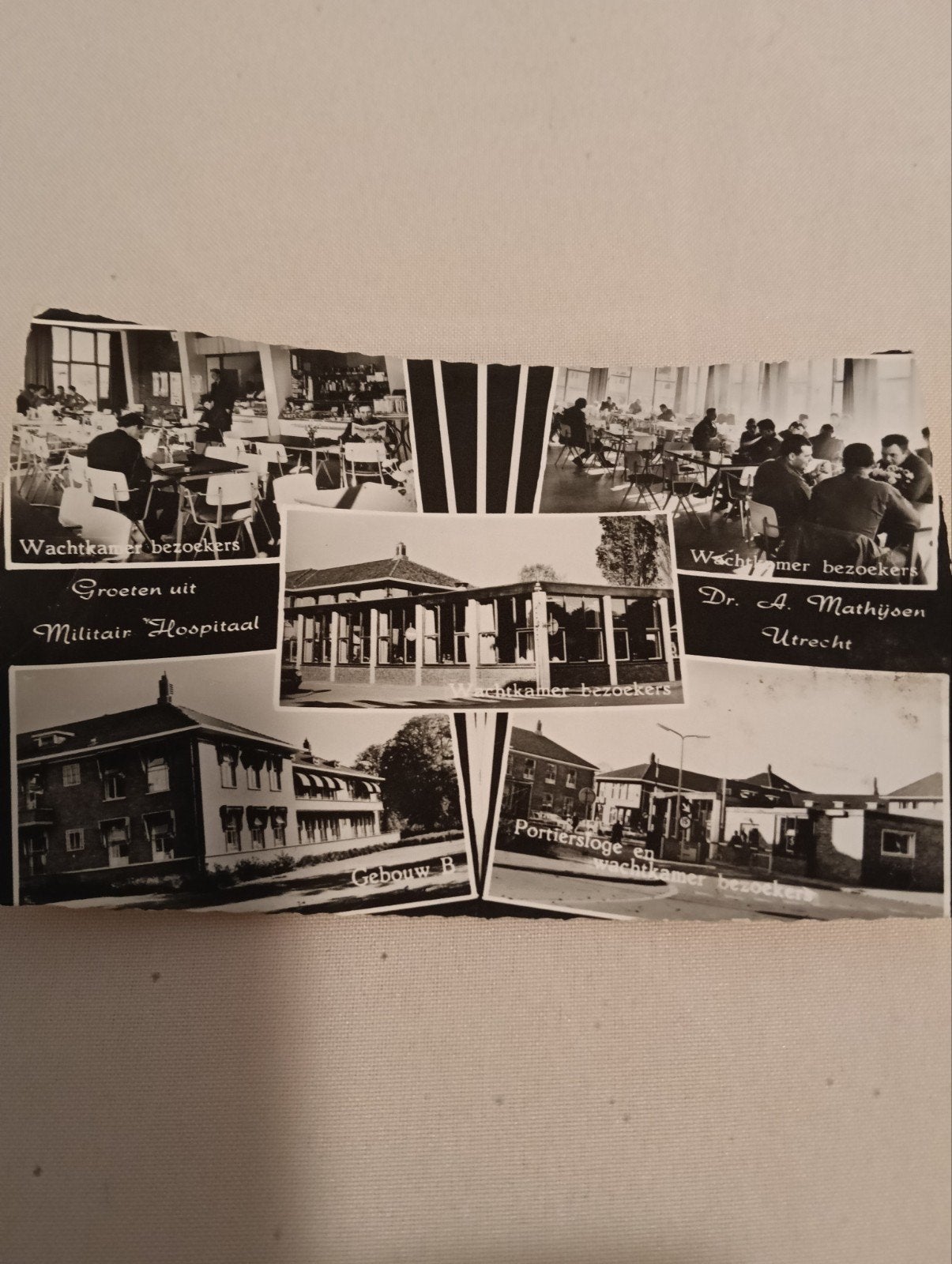 Oude foto Militair Hospitaal Utrecht 1969, 1960 tot 1980, Gebruikt, Foto, Ophalen of Verzenden