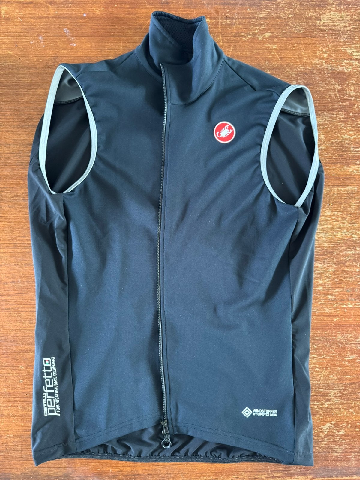 Castelli windstopper, Zwart, Ophalen of Verzenden, Hardlopen of Fietsen, Maat 56/58 (XL)