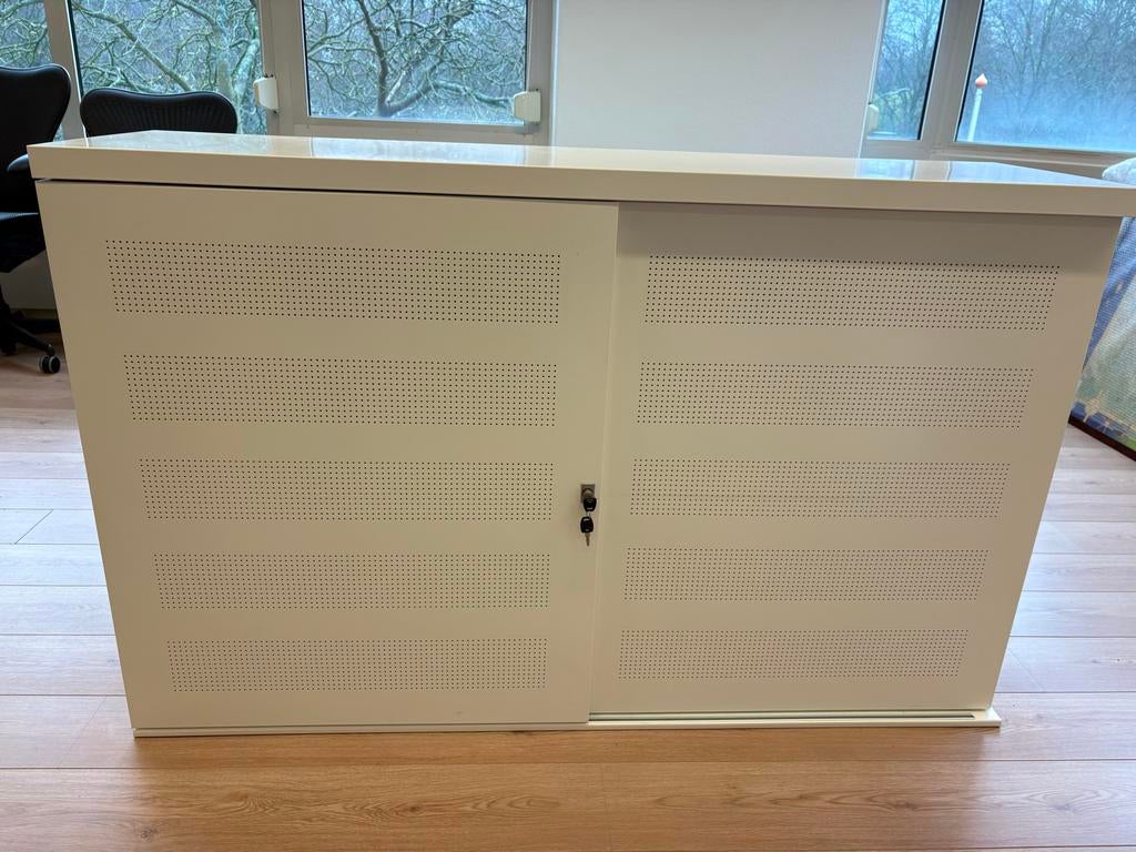 Archiefkast wit (3 stuks) opbergkasten kantoor 160x100x45, Huis en Inrichting, Kasten | Roldeurkasten en Archiefkasten, Ophalen