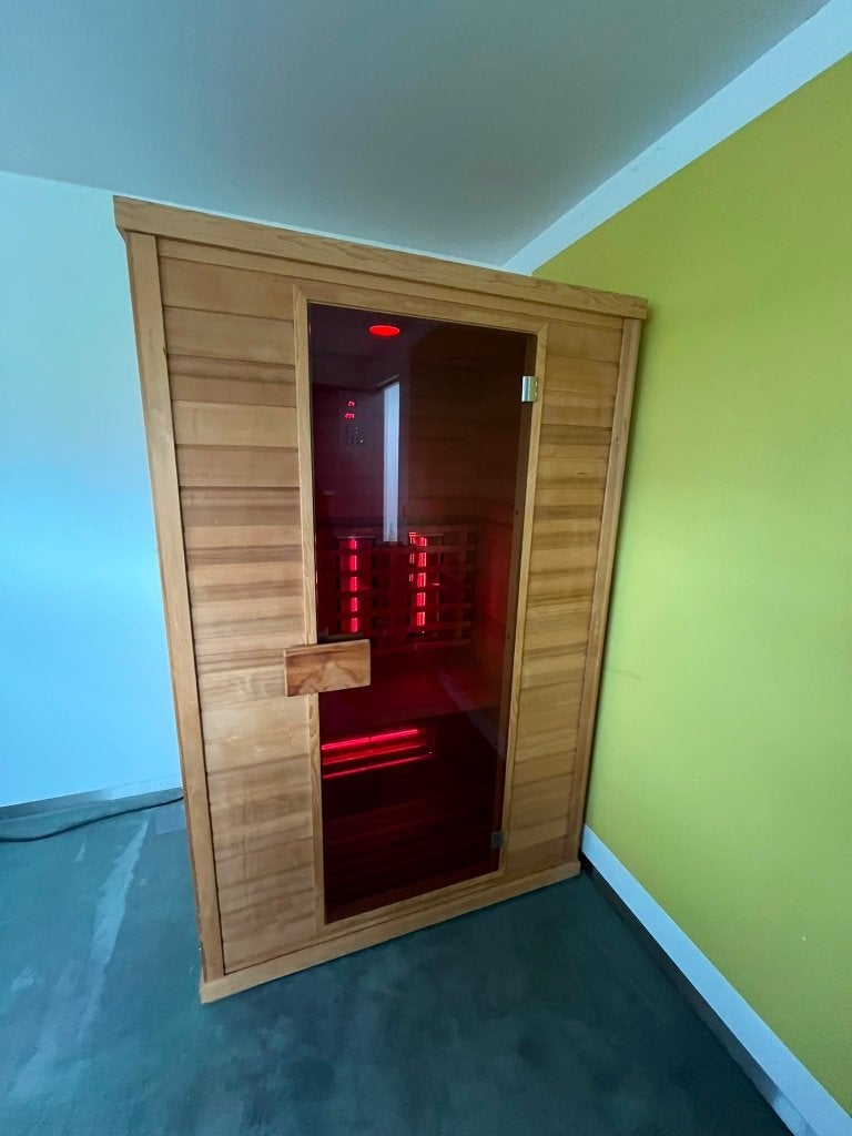 INFRAROOD SAUNA, Sport en Fitness, Ophalen, Zo goed als nieuw, Infrarood, Complete sauna