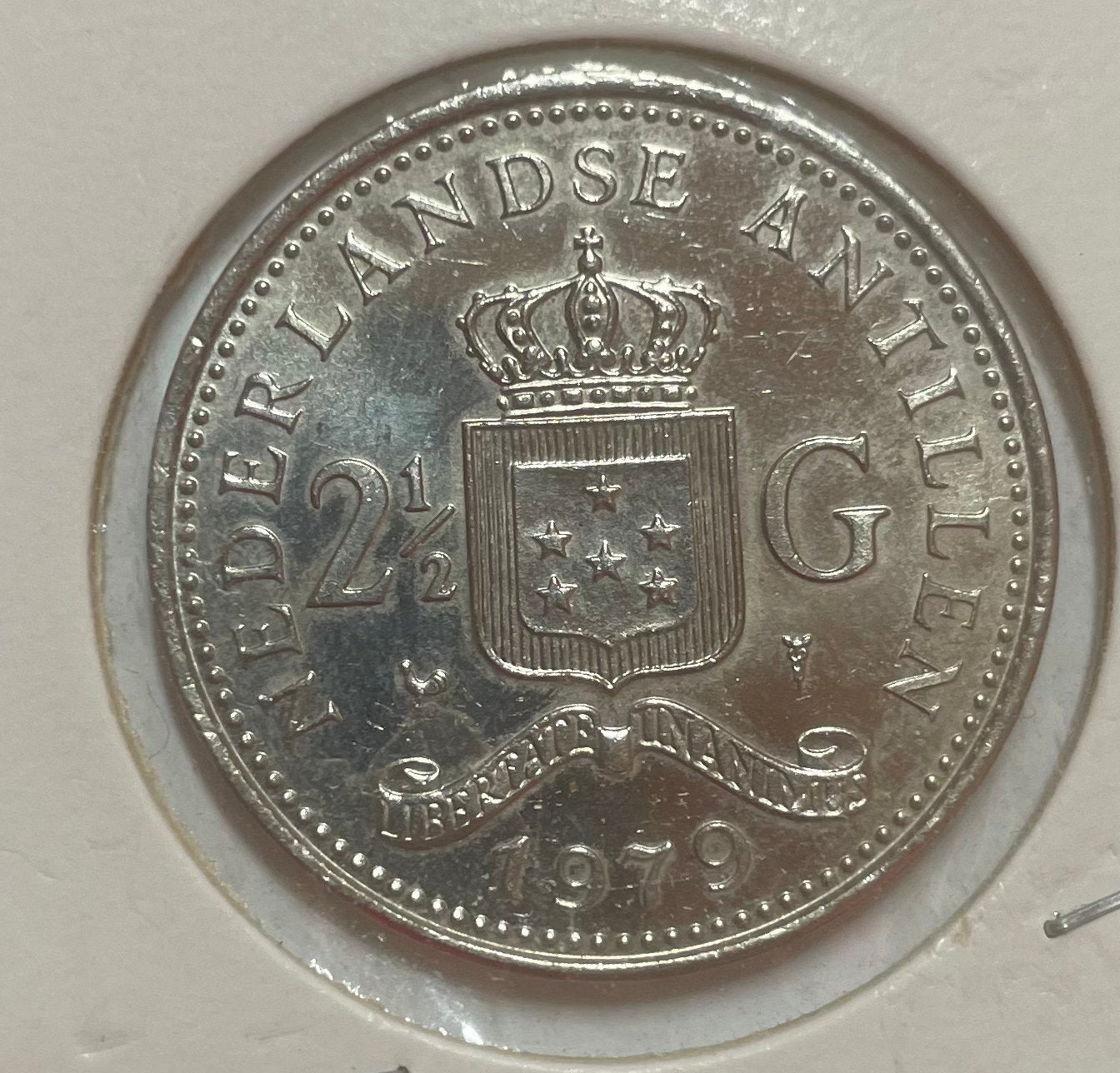 2,5 gulden Nederlandse Antillen 1979, Postzegels en Munten, Munten | Nederland, Ophalen of Verzenden, Koningin Juliana
