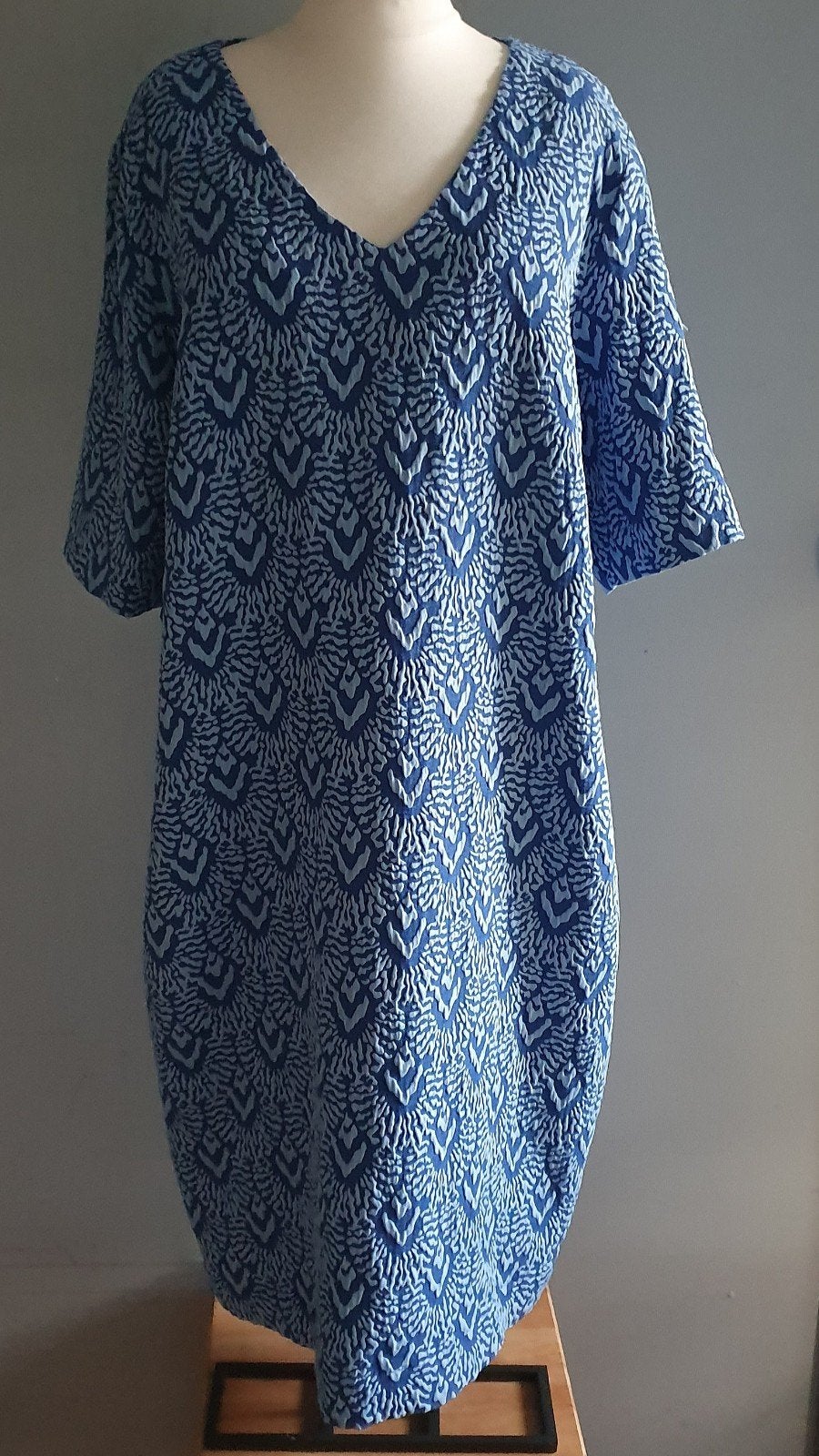 Kyra jurk, Kleding | Dames, Grote Maten, Ophalen of Verzenden, Zo goed als nieuw, Blauw, Jurk